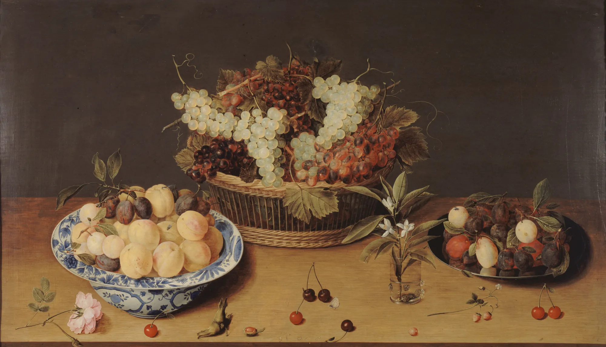 Still Life of Fruit and Flowers