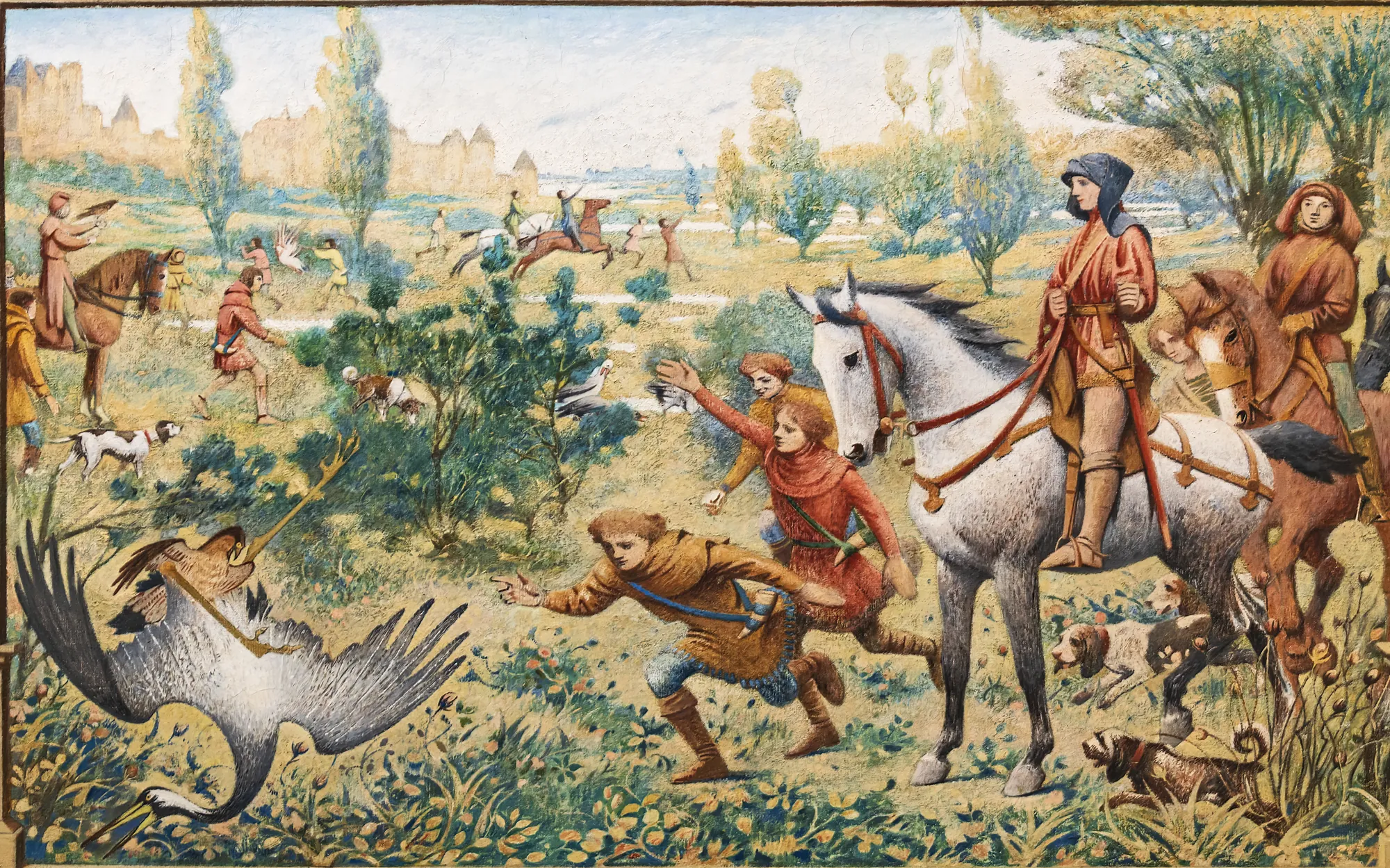 Hunting in the Middle Ages (Falcon Hunt)