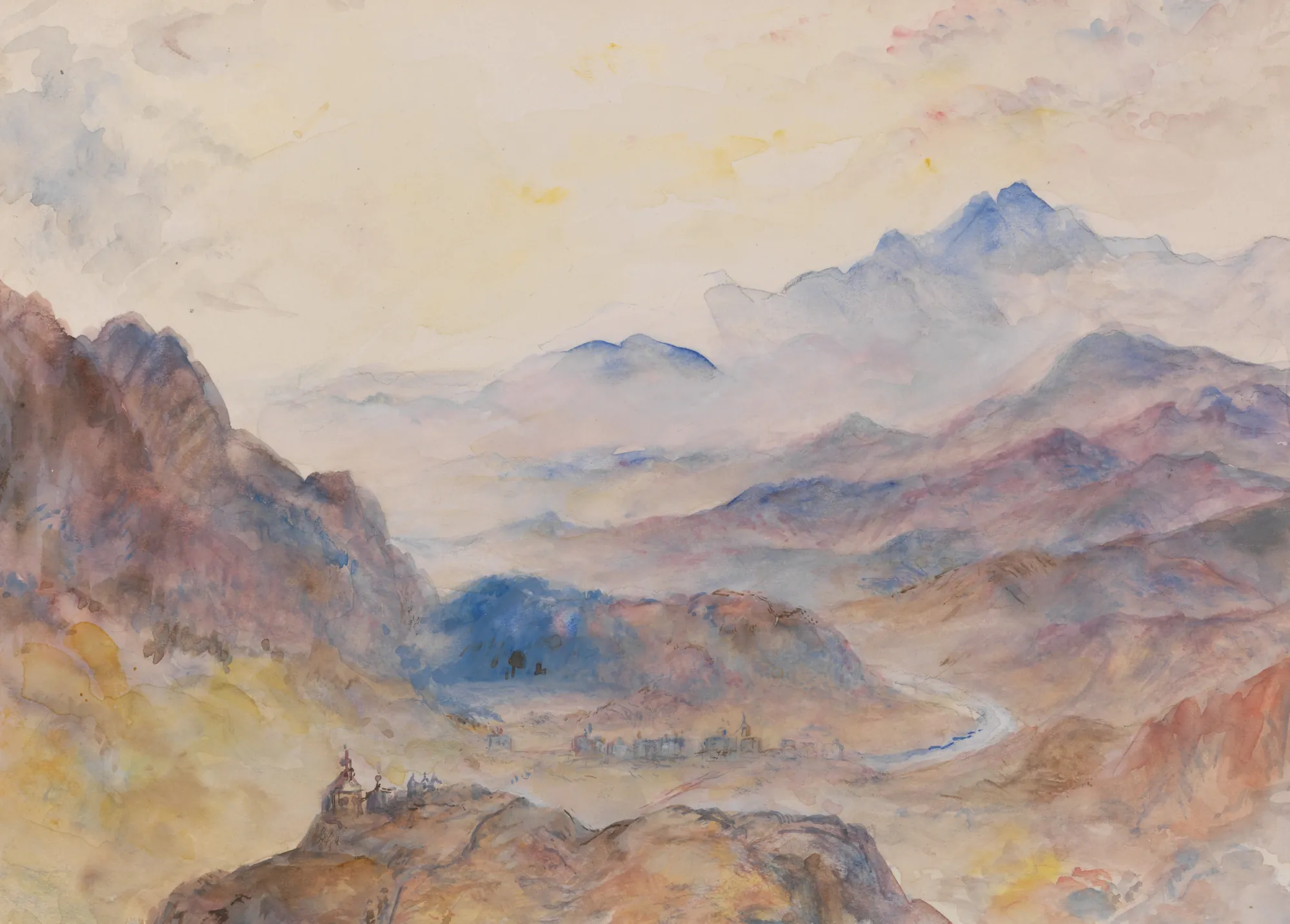 Mountain Scene, Mist Rising