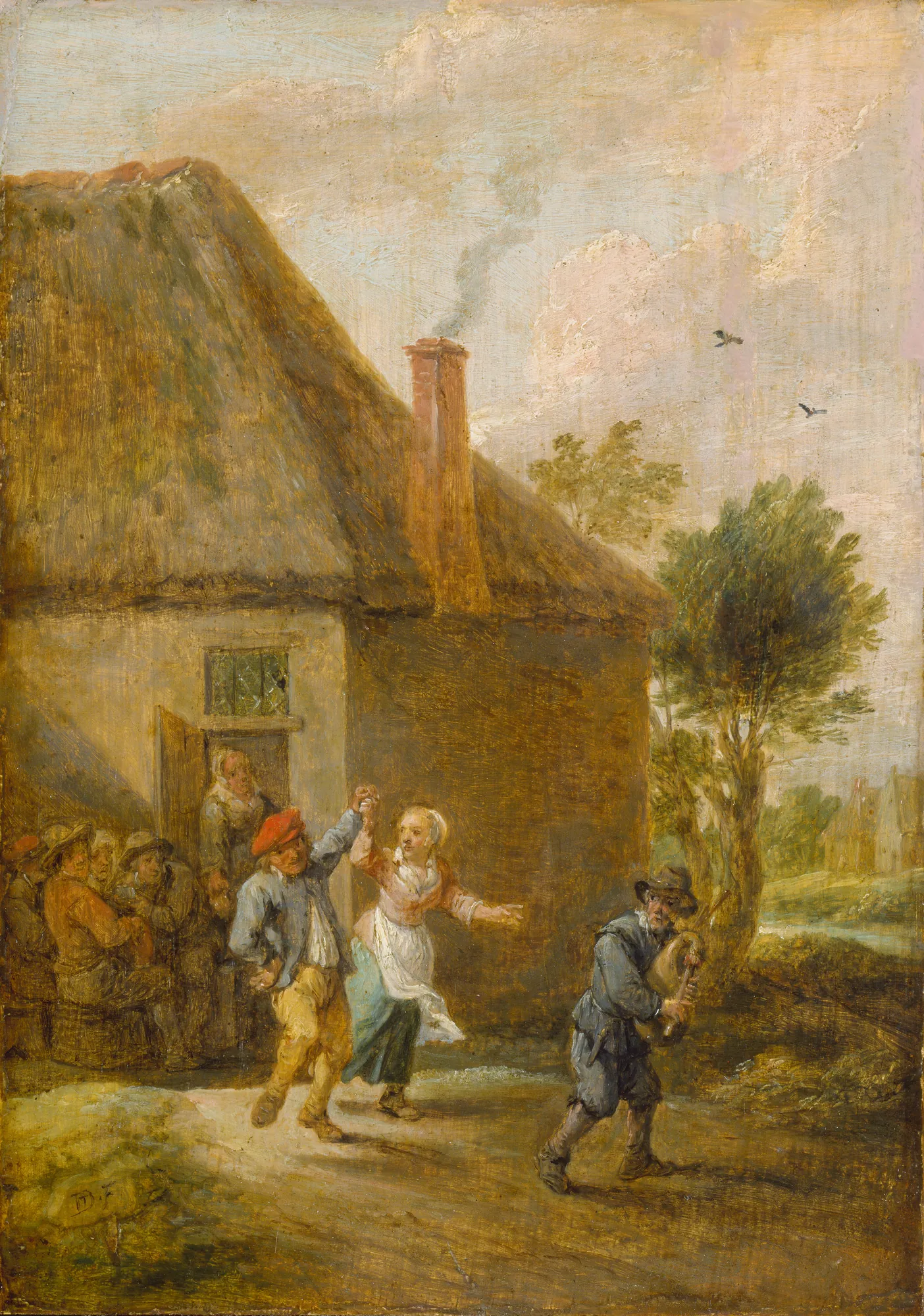 Peasants Dancing in Front of an Inn