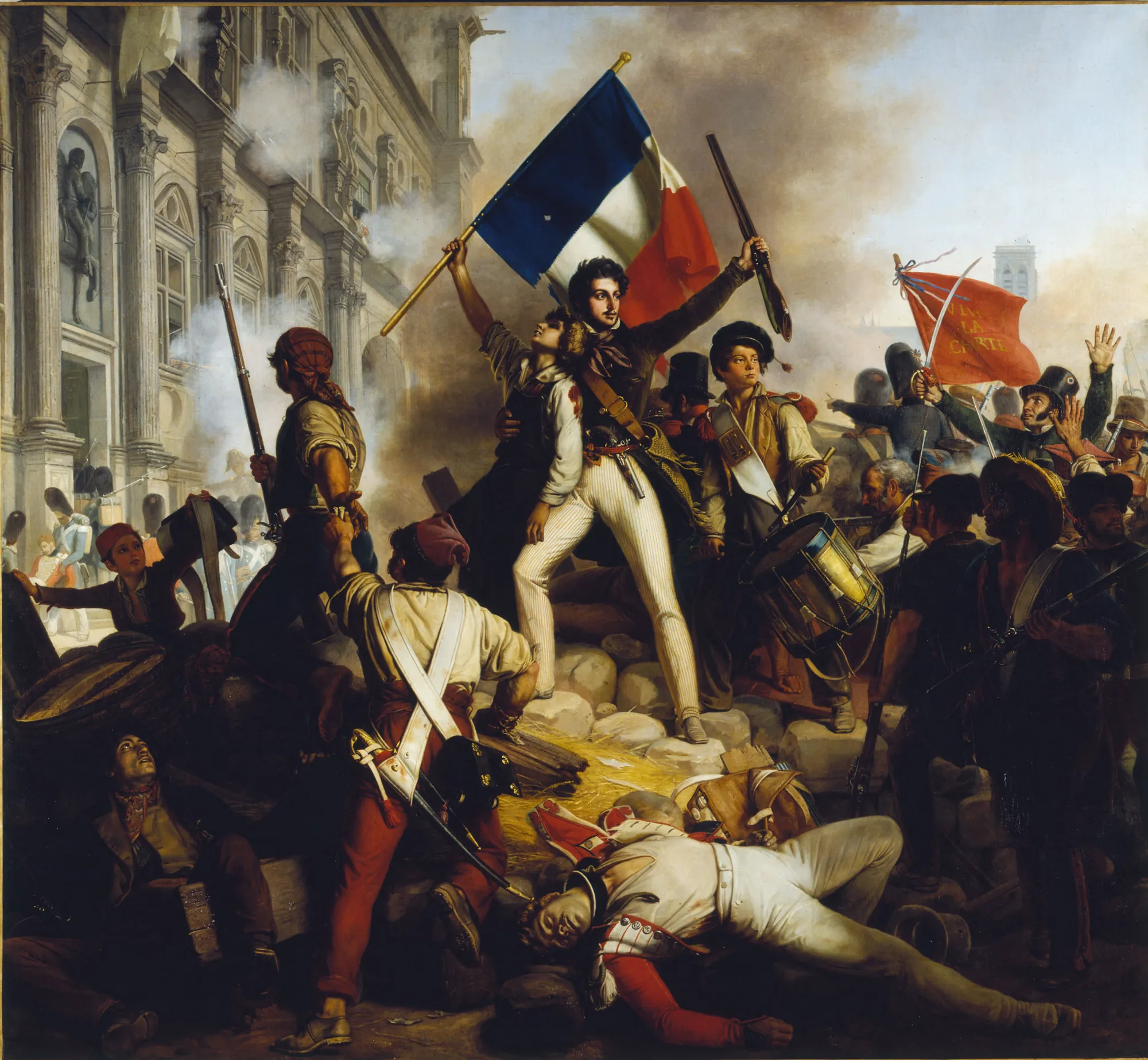 Combat devant l'Hôtel de Ville le 28 juillet 1830