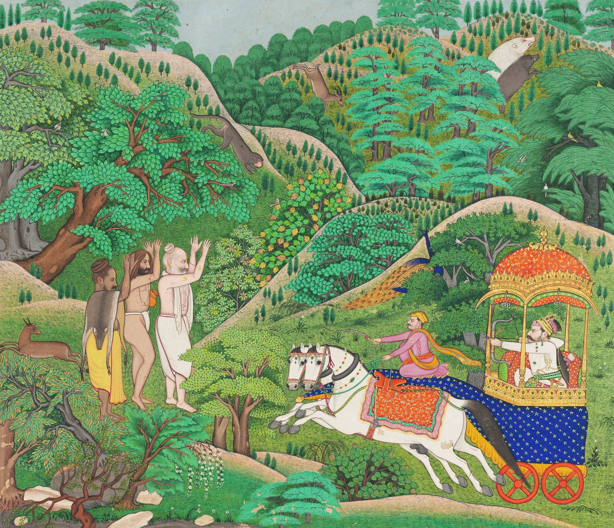 King Dushyanta Chasing Deer