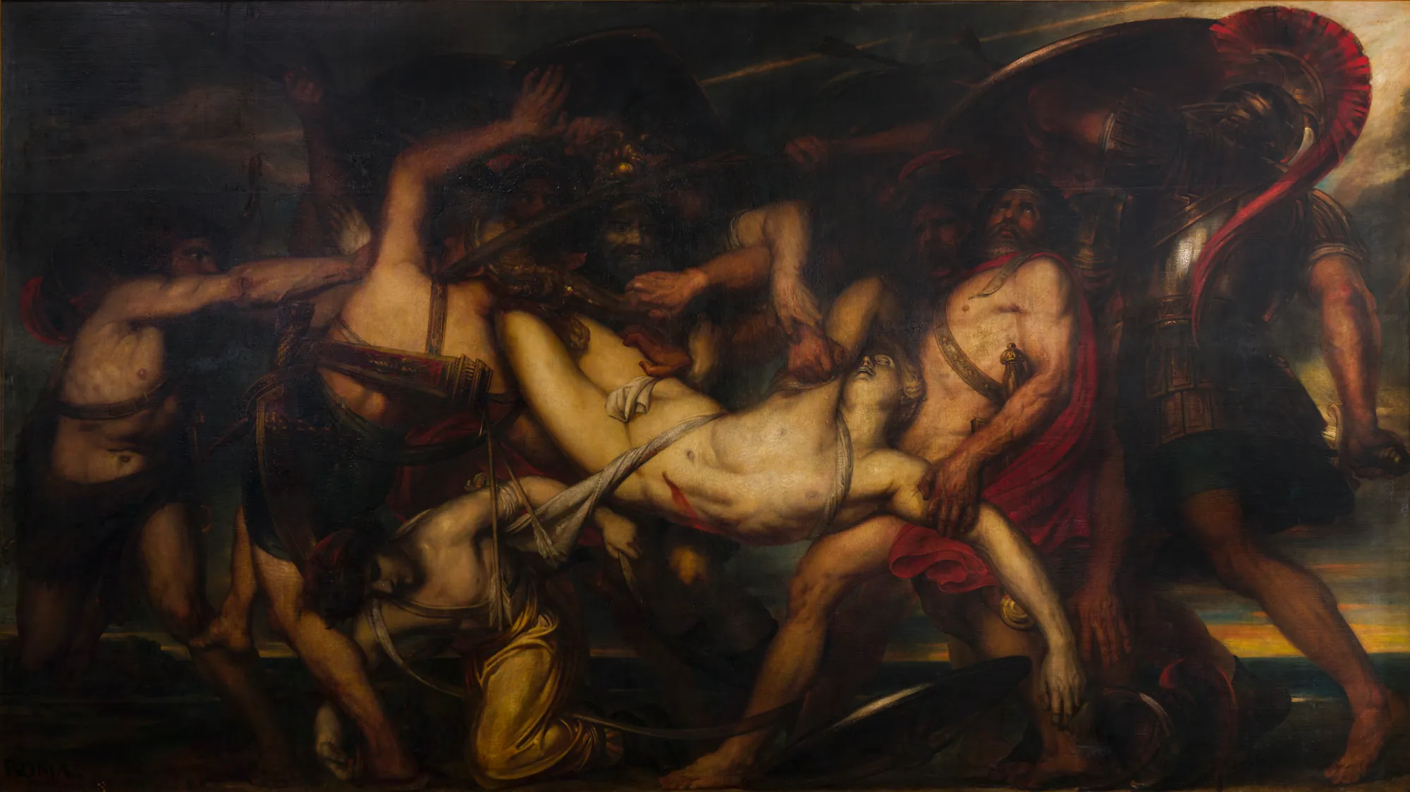 The Greeks and the Trojans Fighting over the Body of Patroclus