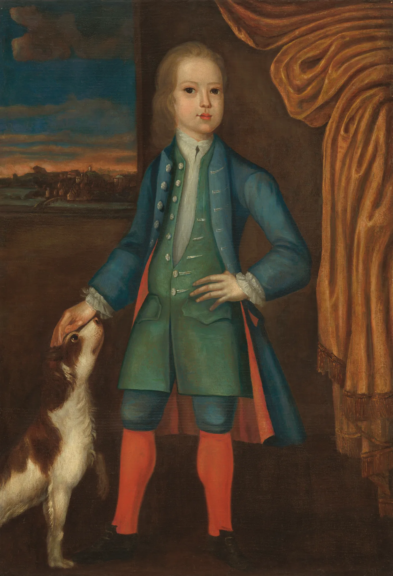 Boy in Blue Coat