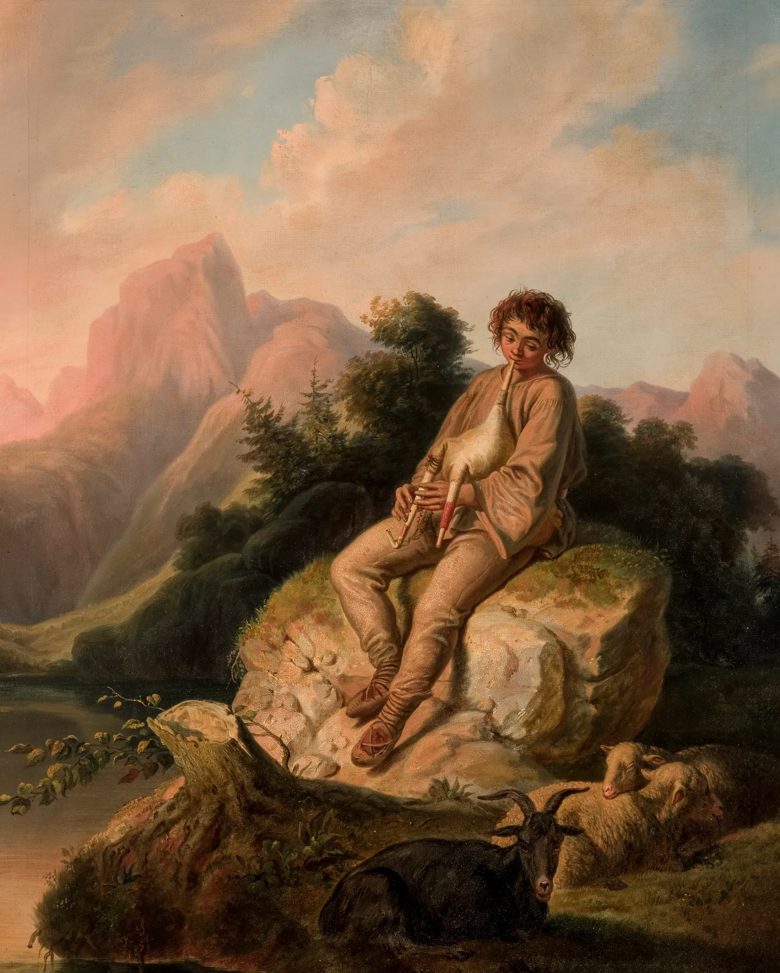 Moldavian Bagpipe-Player
