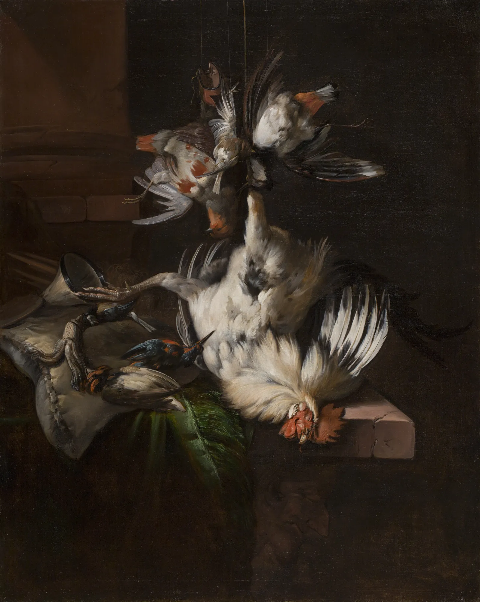 Still Life with a White Rooster