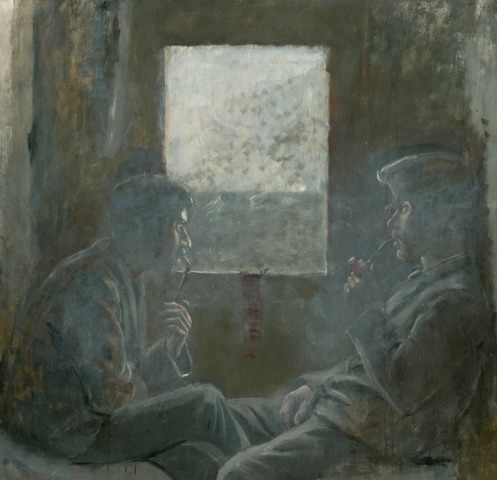 Soldiers in a Train