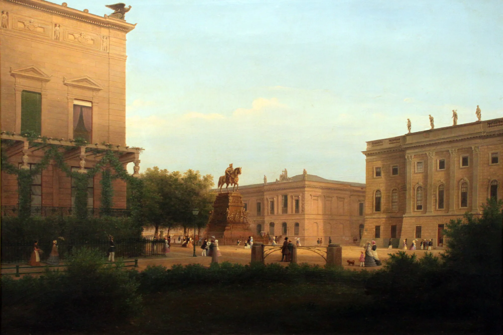 View of the Monument to Frederick the Great, Berlin