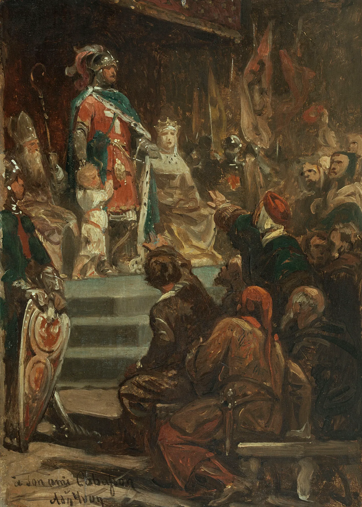 Philippe Auguste avant de partir pour la Terre Sainte
