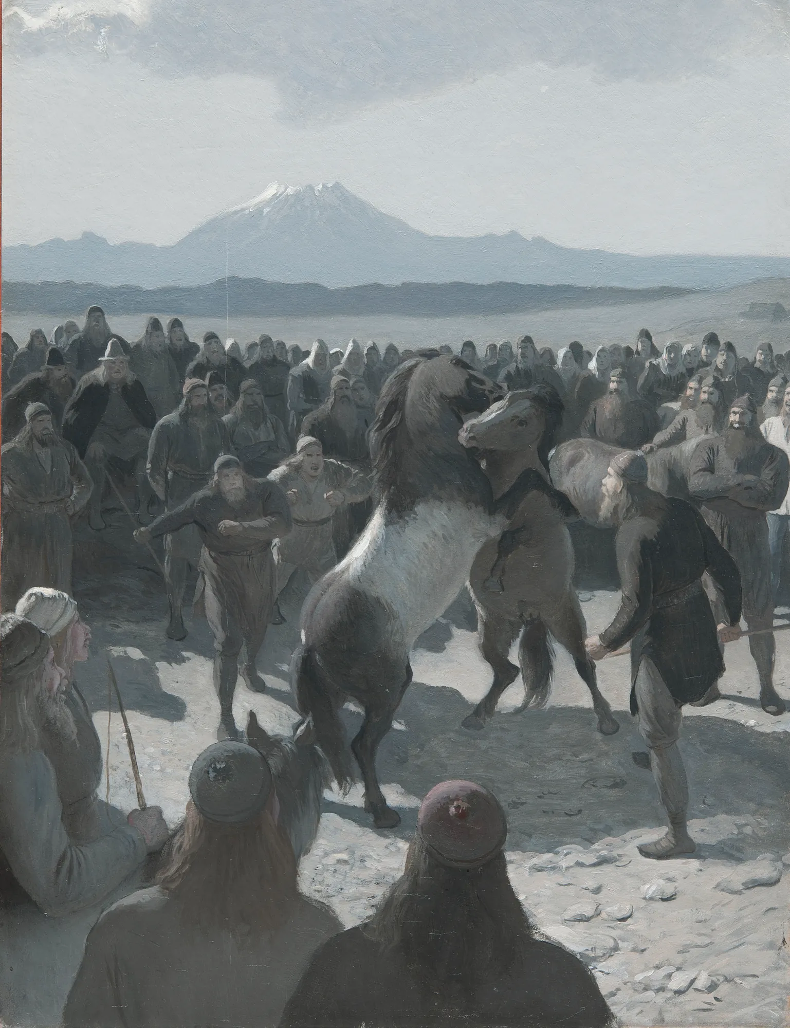 The Horse-Fight at Hlidarendi