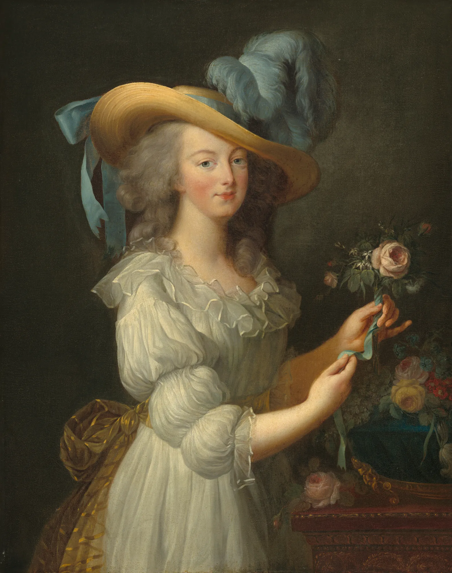 Marie Antoinette in a Muslin Dress