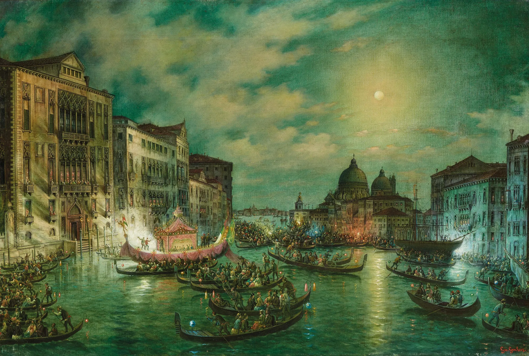 A Nocturnal View of the Grand Canal