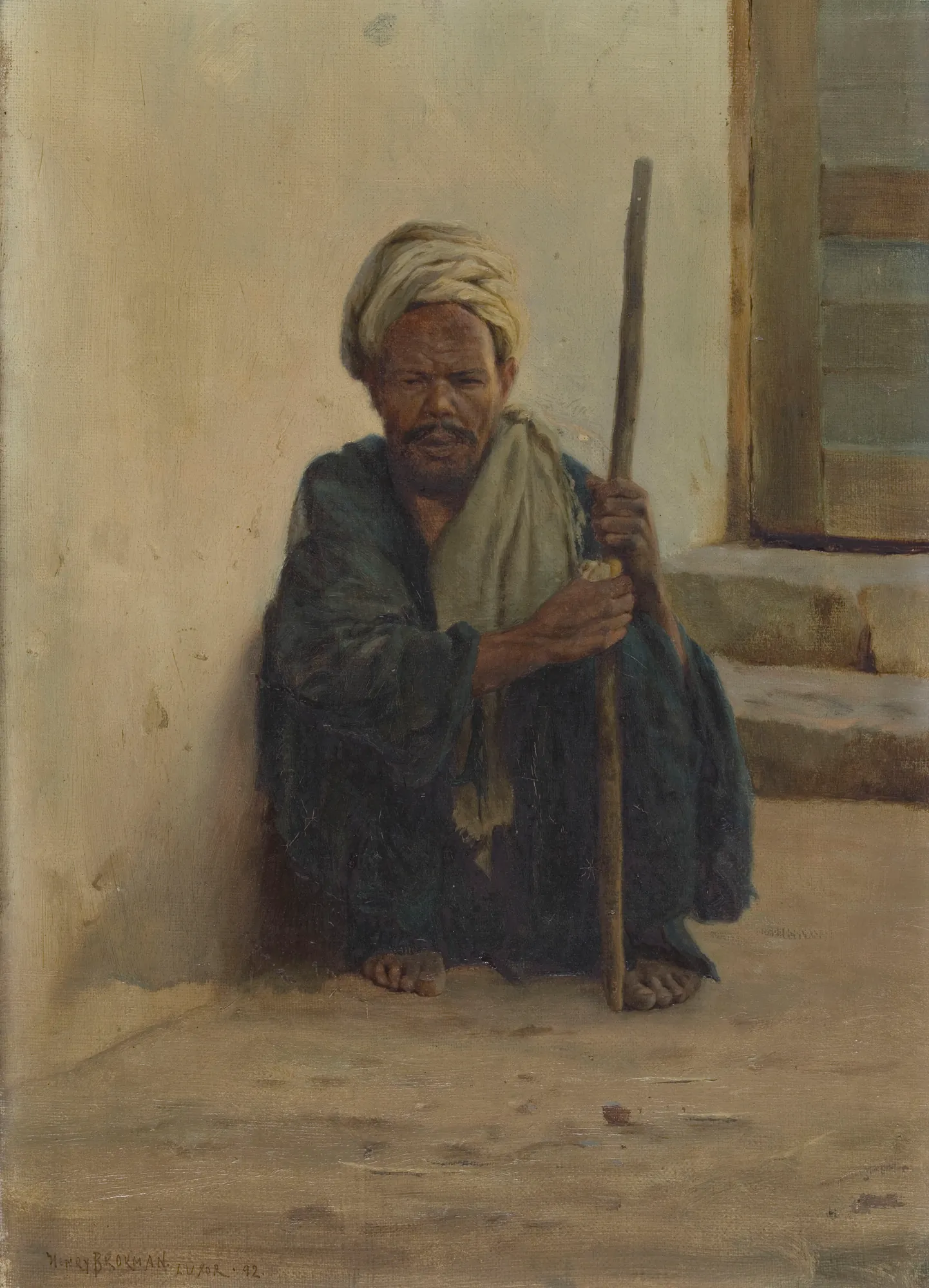 Man Holding a Staff, Luxor