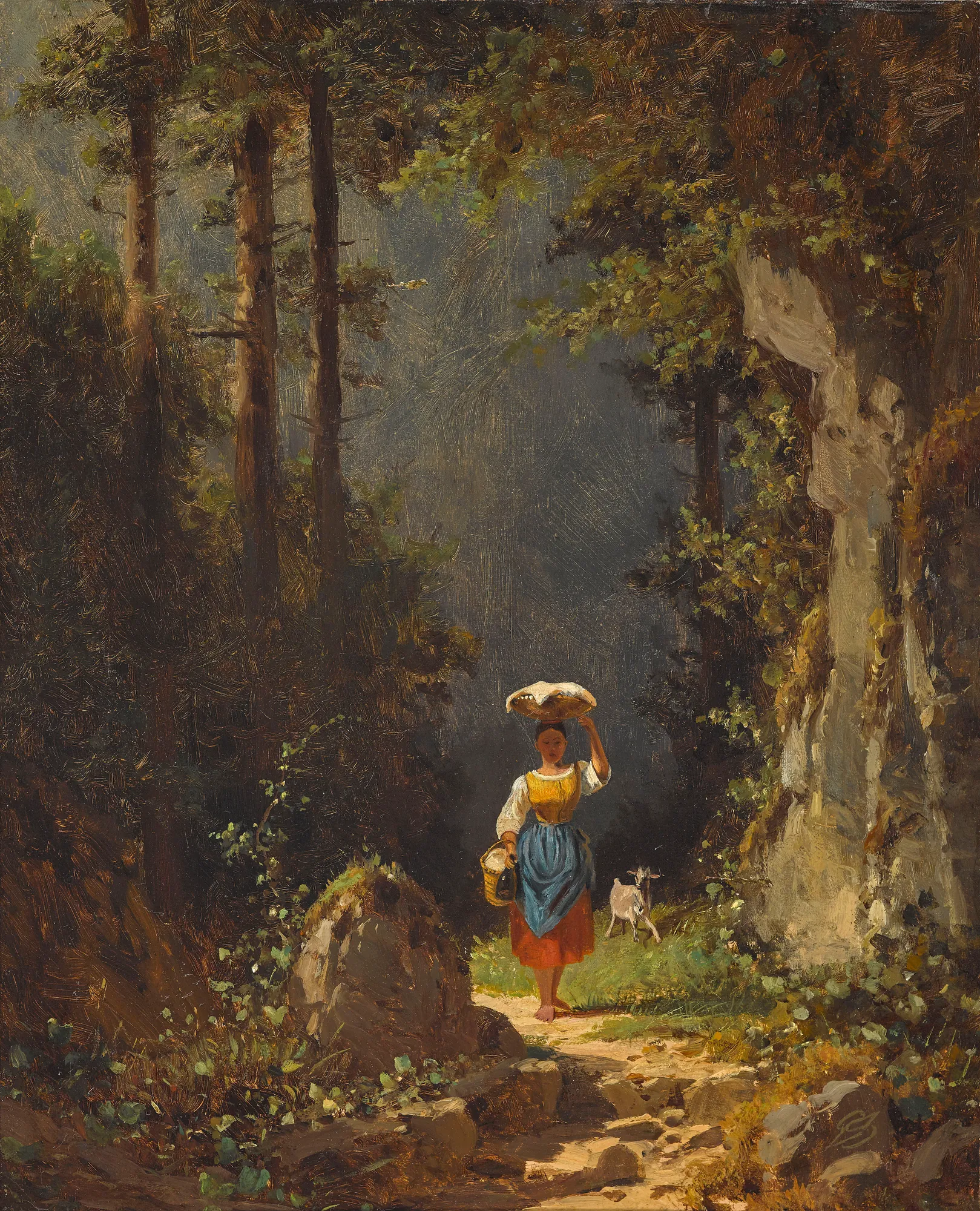 Girl with Goat