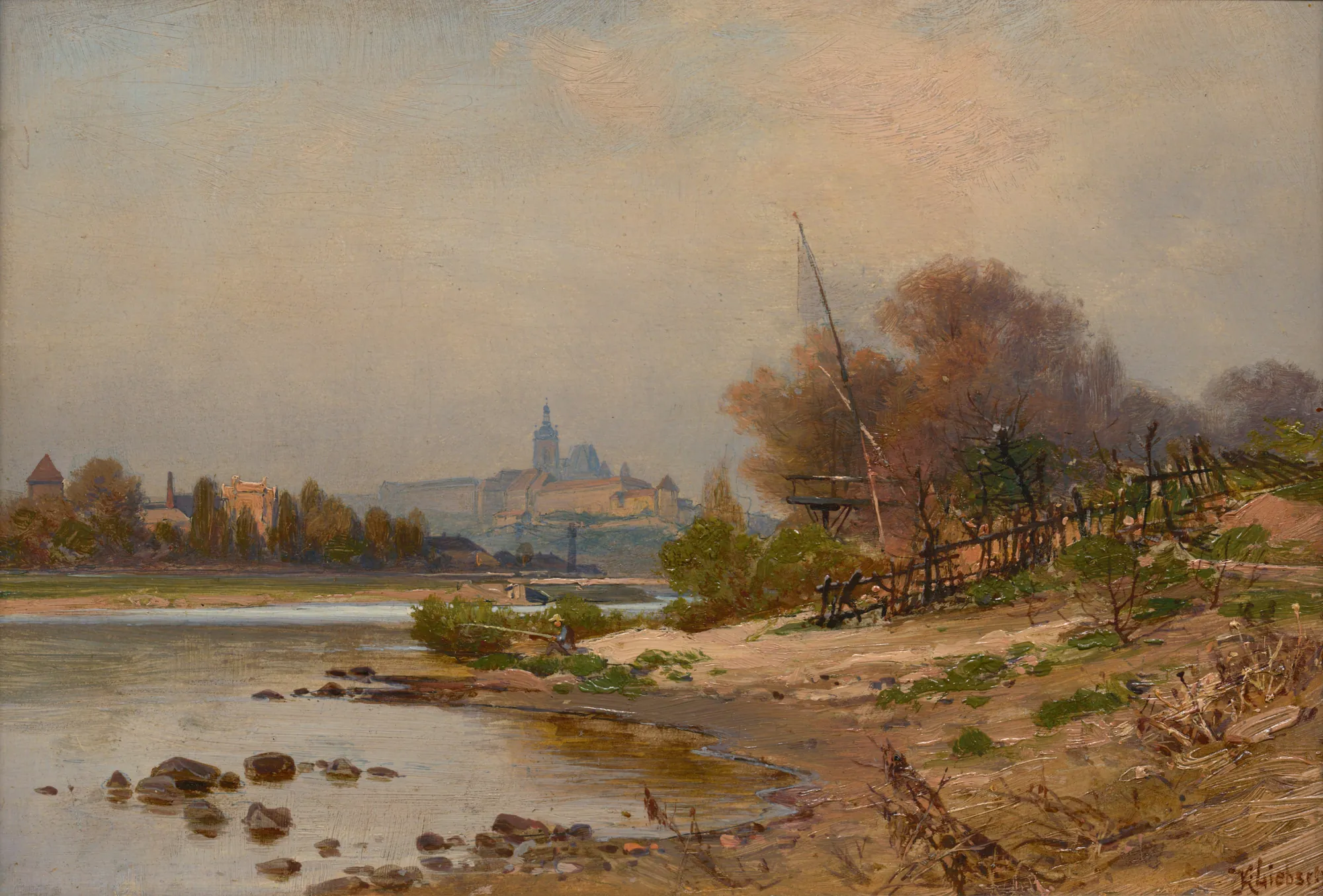 The Vltava River Bank near Bubny