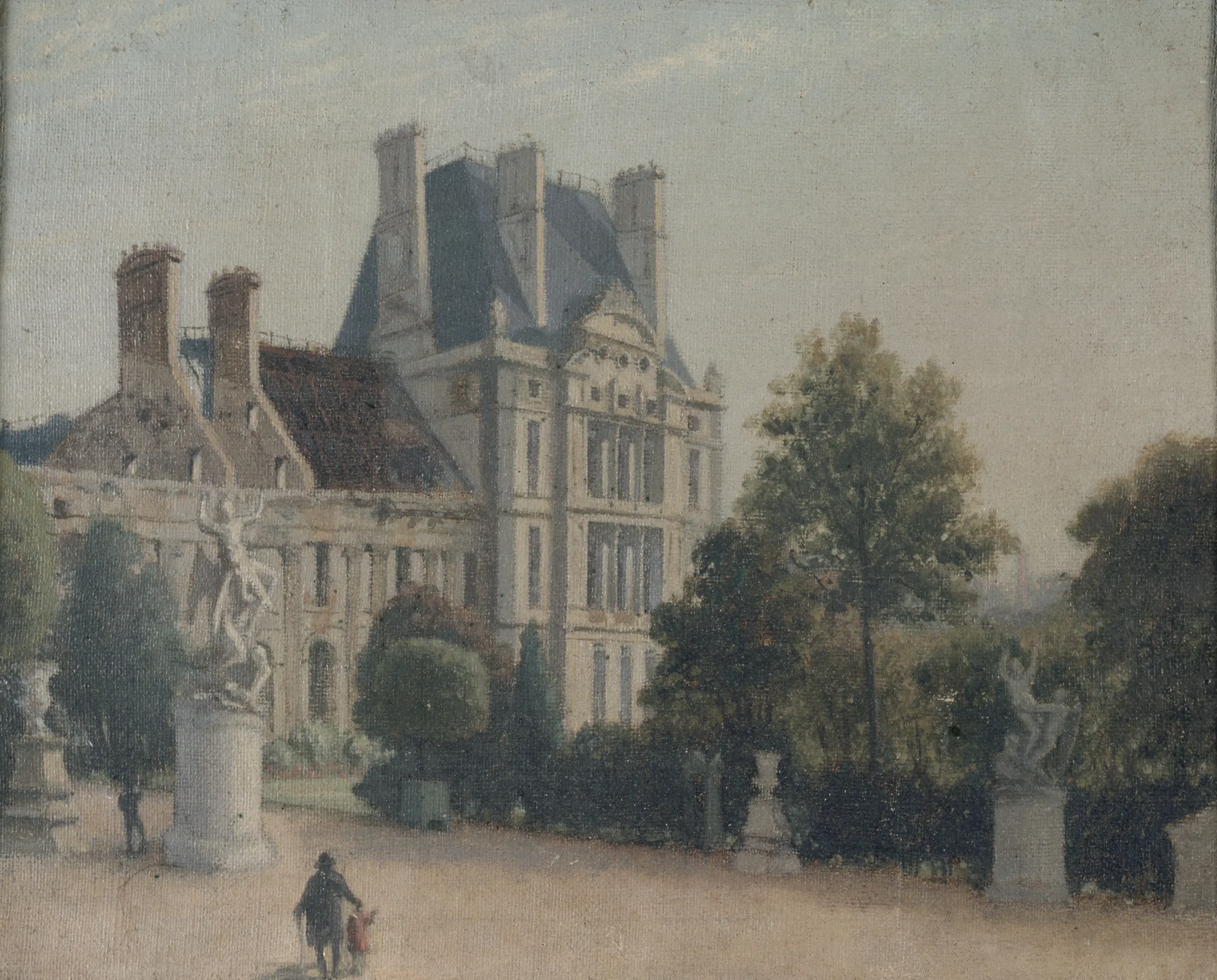 View of the Tuileries Palace: Pavillon de Flore and Galerie de Diane