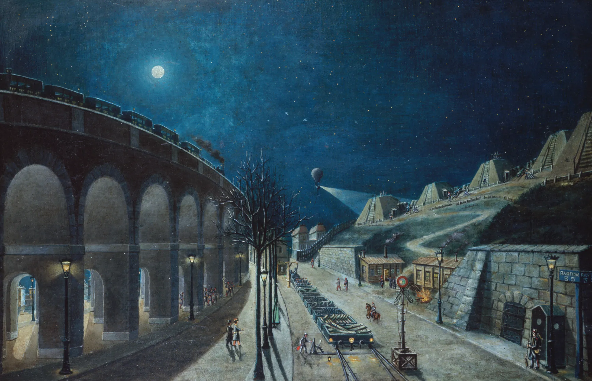 Le Viaduc du Point-du-Jour et le Bastion 35