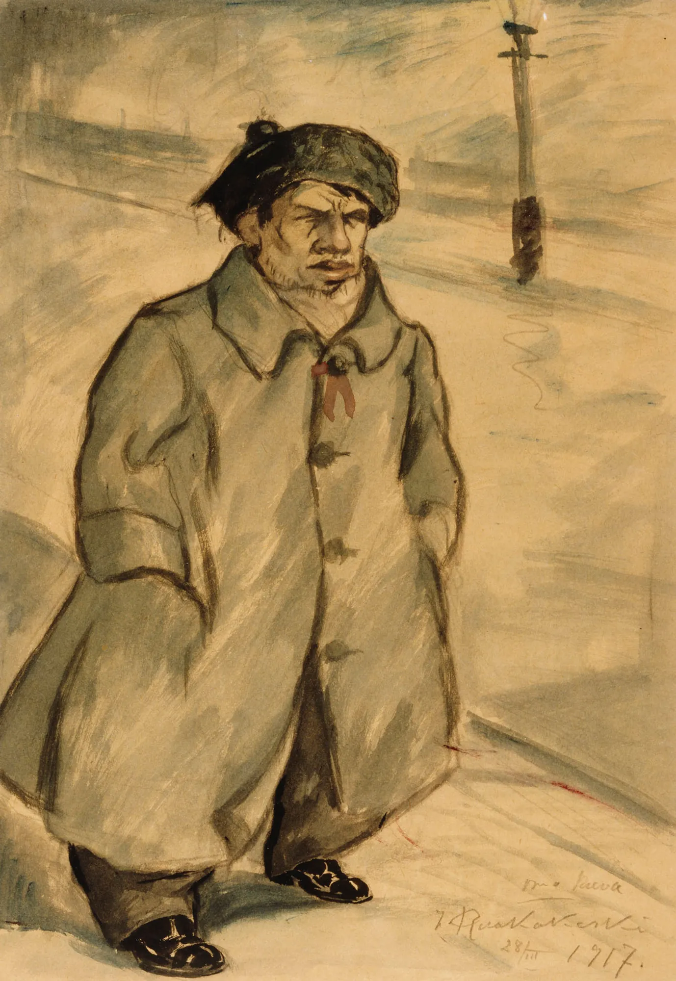 Self-Portrait in an Ulster Coat