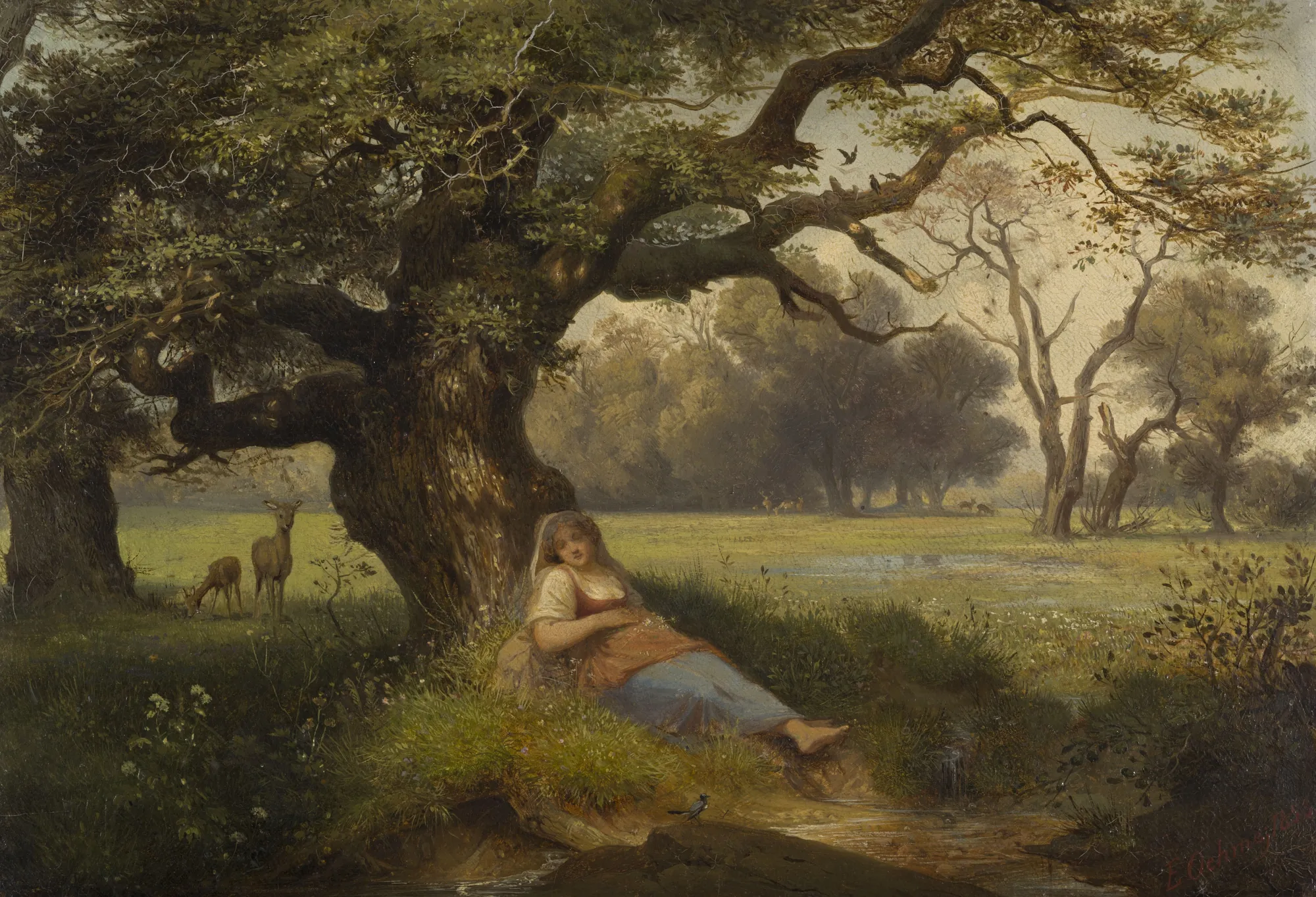 Landscape with a Sleeping Girl