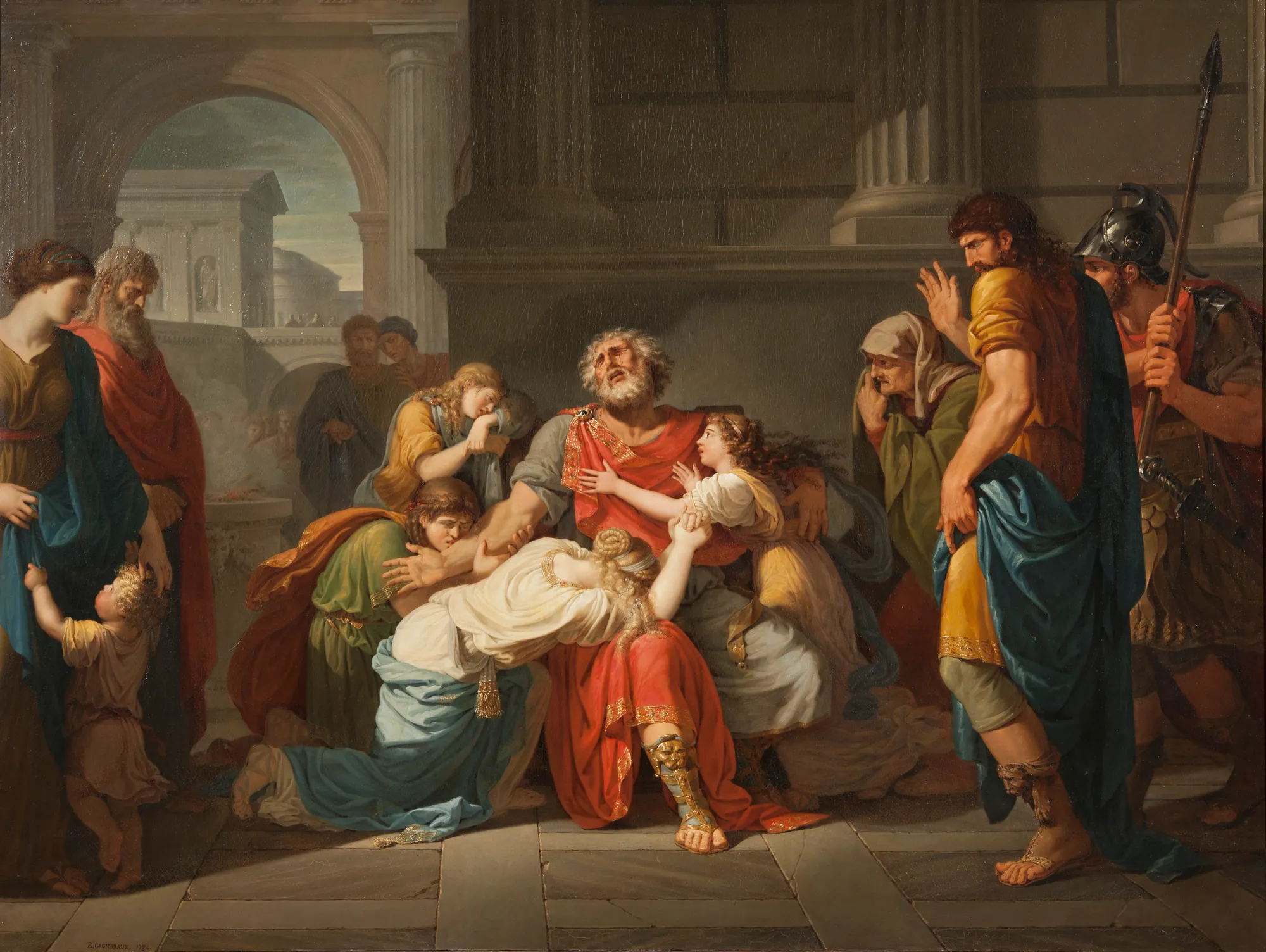 The Blind Oedipus Commending his Children to the Gods