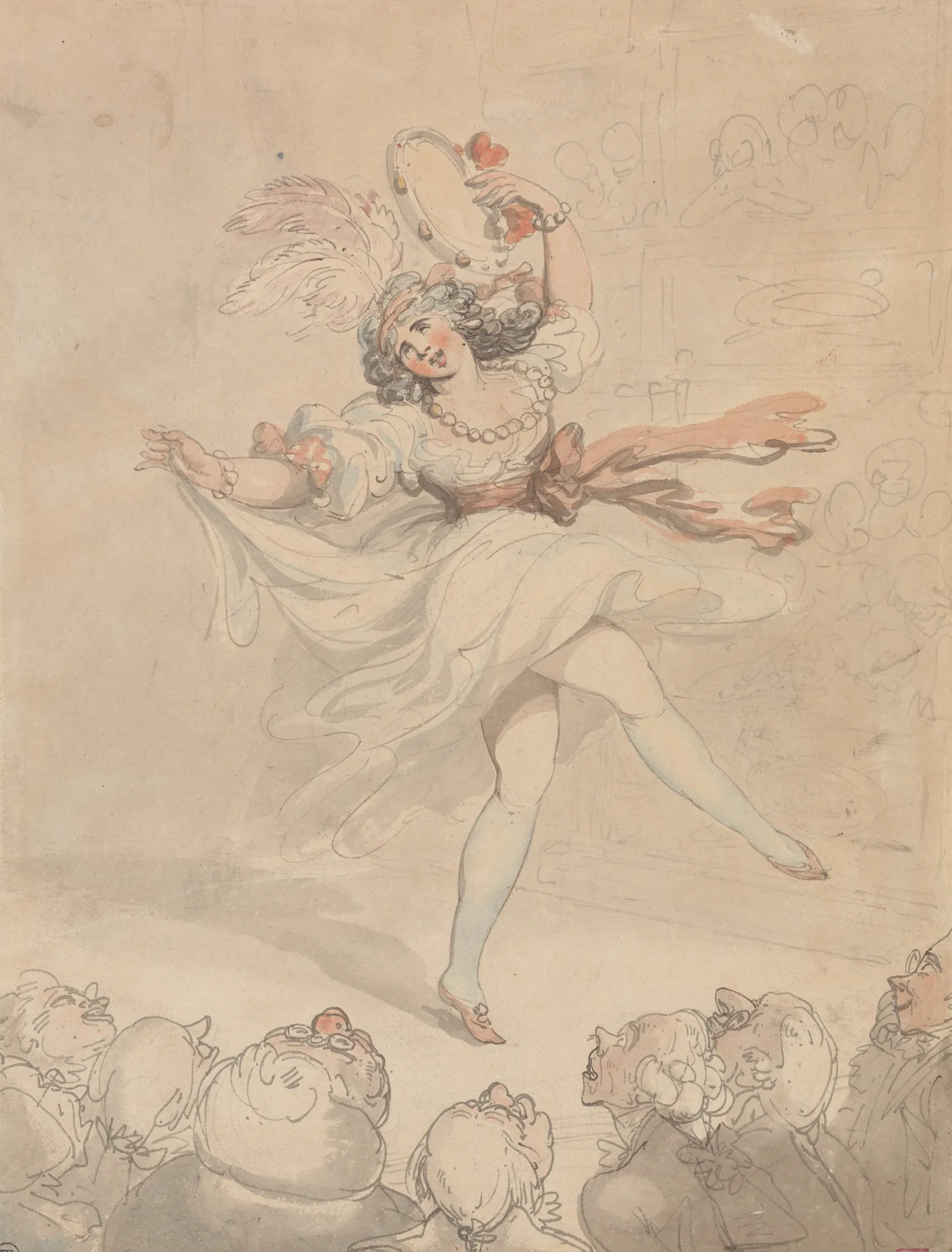 Female Dancer with a Tambourine