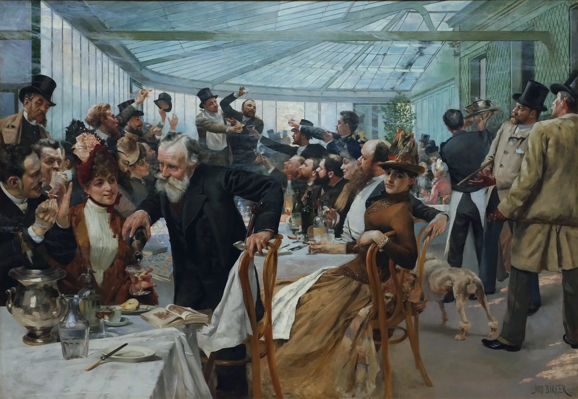 The Scandinavian Artists’ Lunch at Café Ledoyen