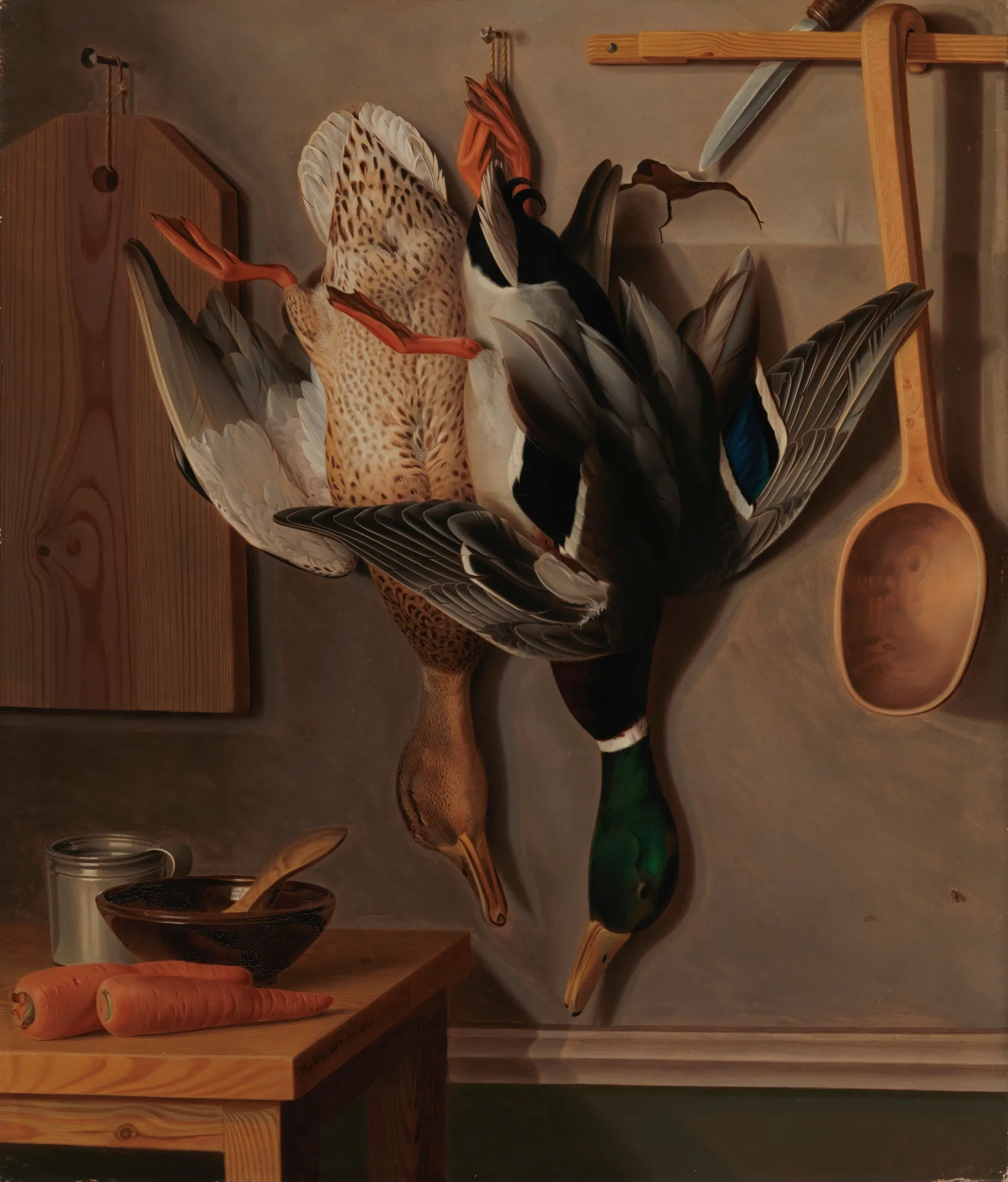 Hanging Wild Ducks