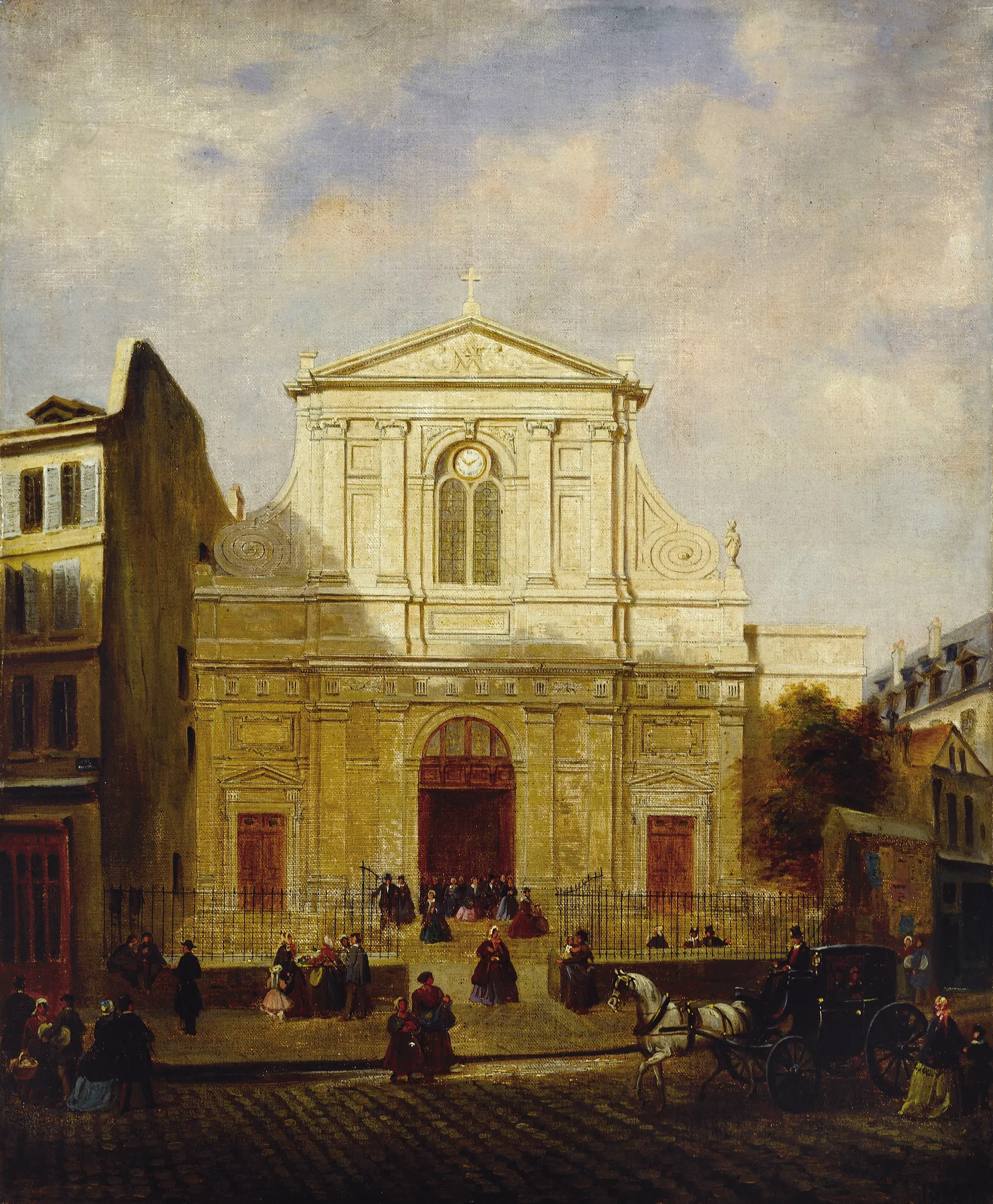 Façade of the Église des Blancs-Manteaux