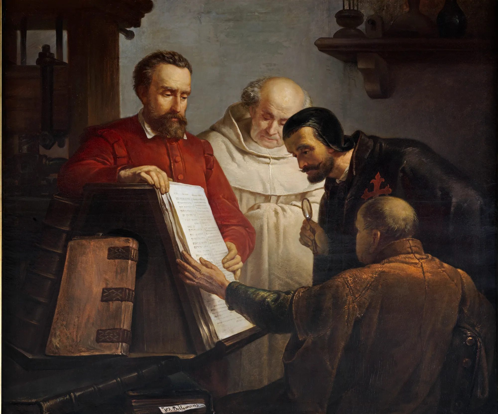 Plantin Shows Arias Montano a Copy of the Biblia Regia