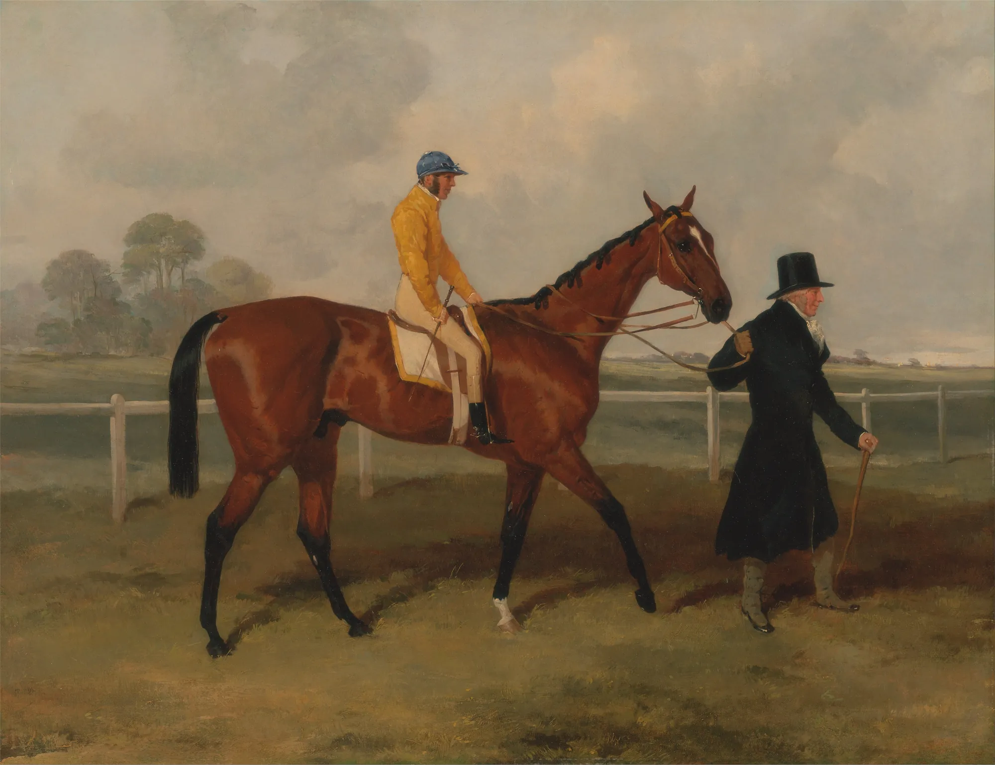 Sir Tatton Sykes Leading in the Horse 'Sir Tatton Sykes'