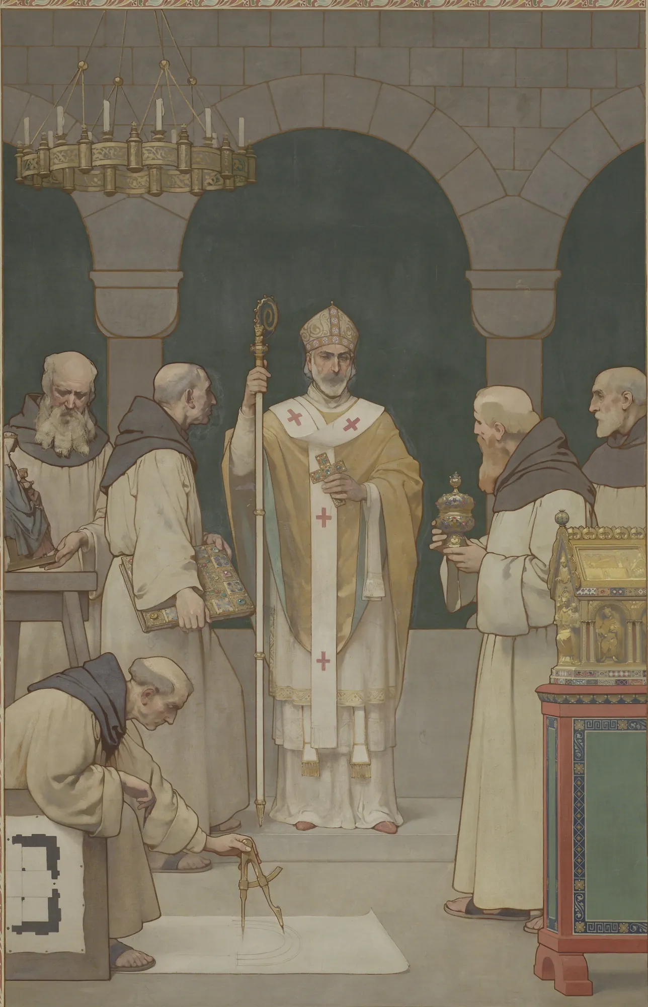 Bishop Bernulphus, Patron of the Arts