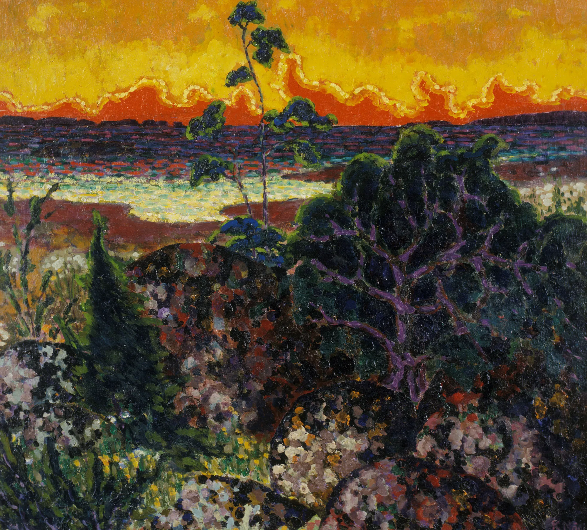 Landscape with a Red Cloud