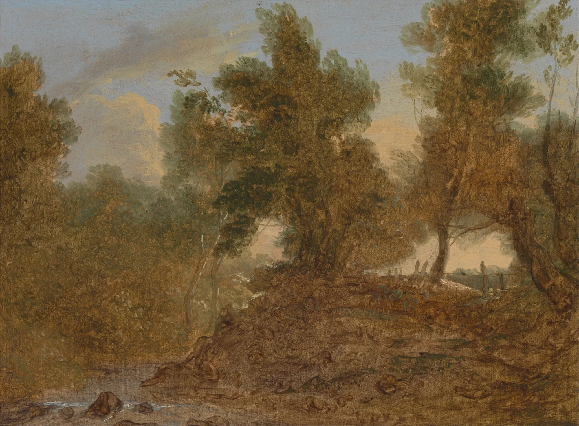 A Landscape at Wick, Gloucestershire: Below the Rocks