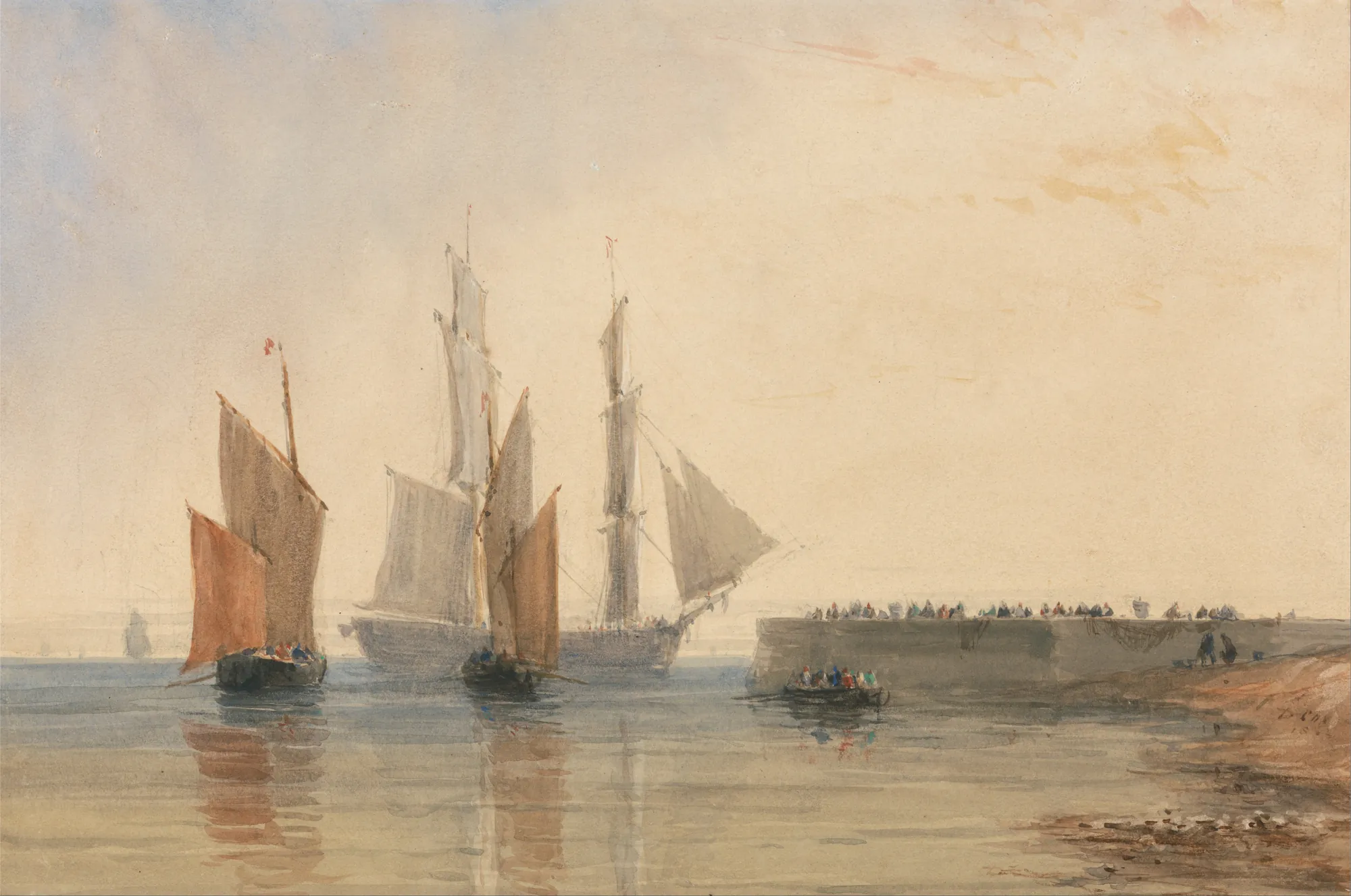 Entrance to Calais Harbour