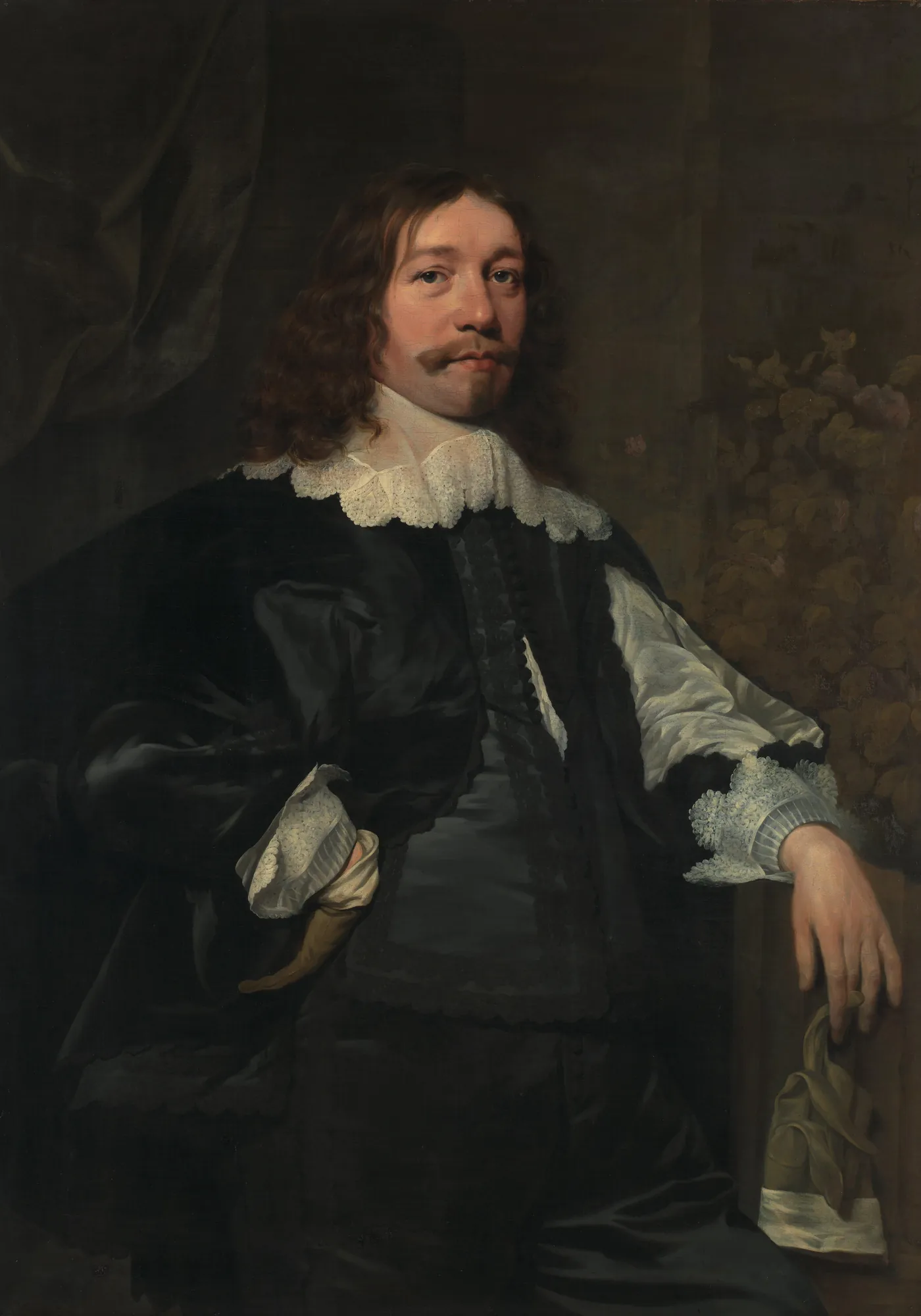 Portrait of a Man holding a Glove