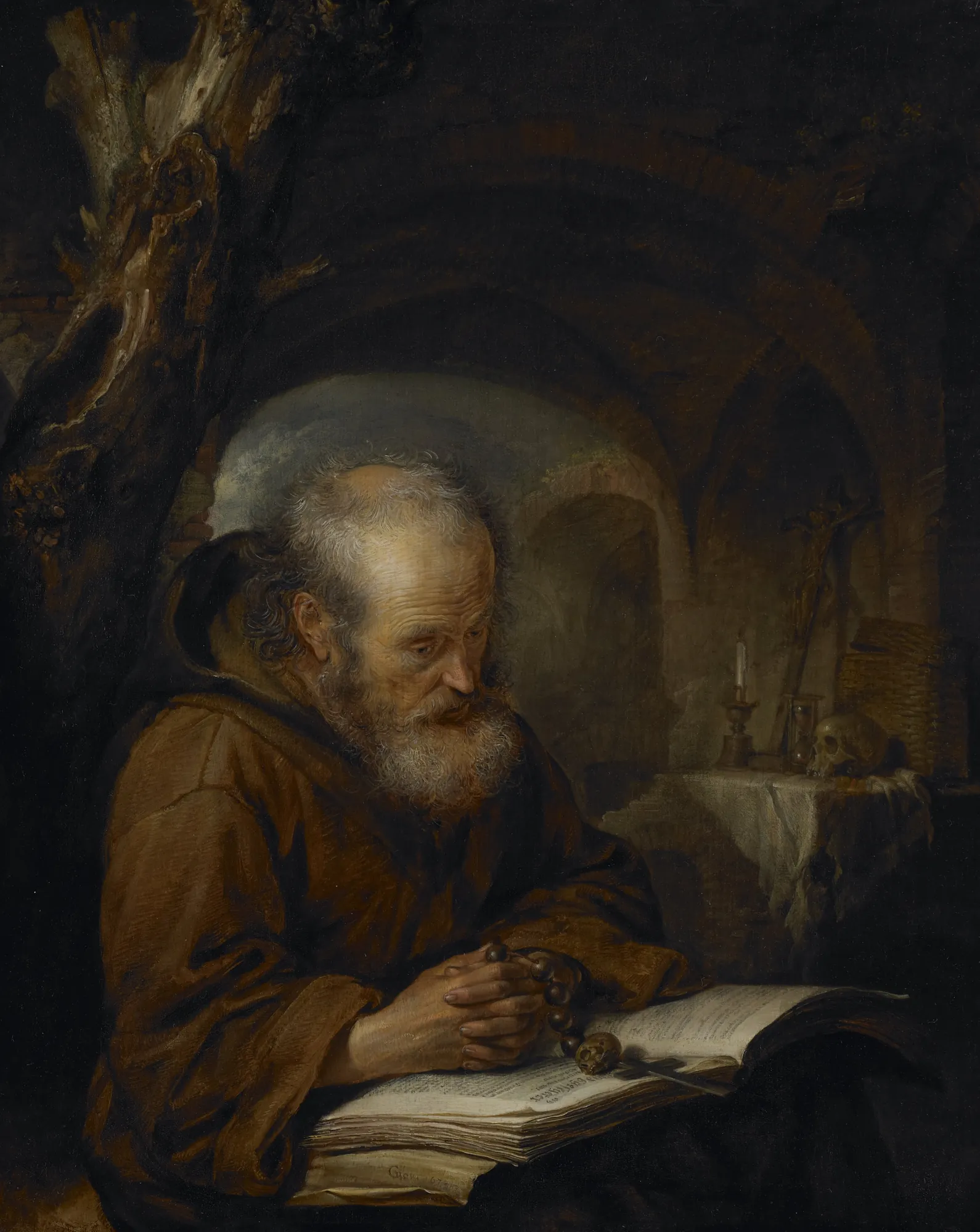 A Hermit Praying