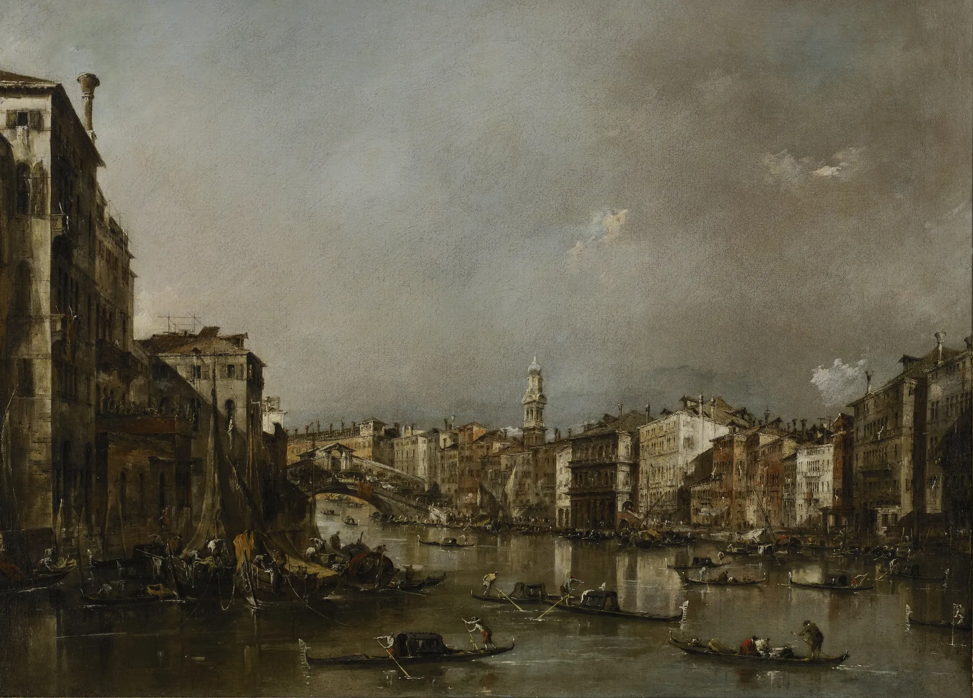View up the Grand Canal Toward the Rialto