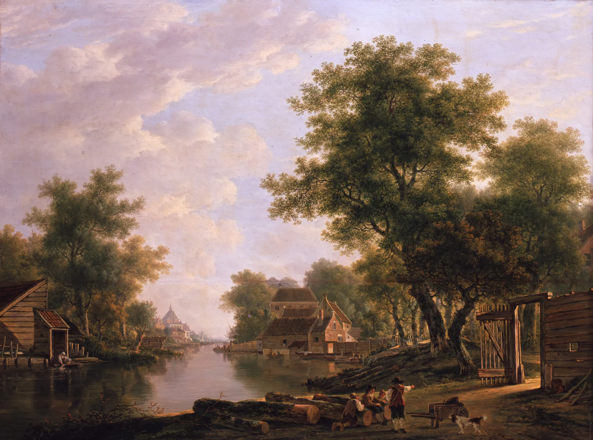 Landscape with River and Trees near Dordrecht