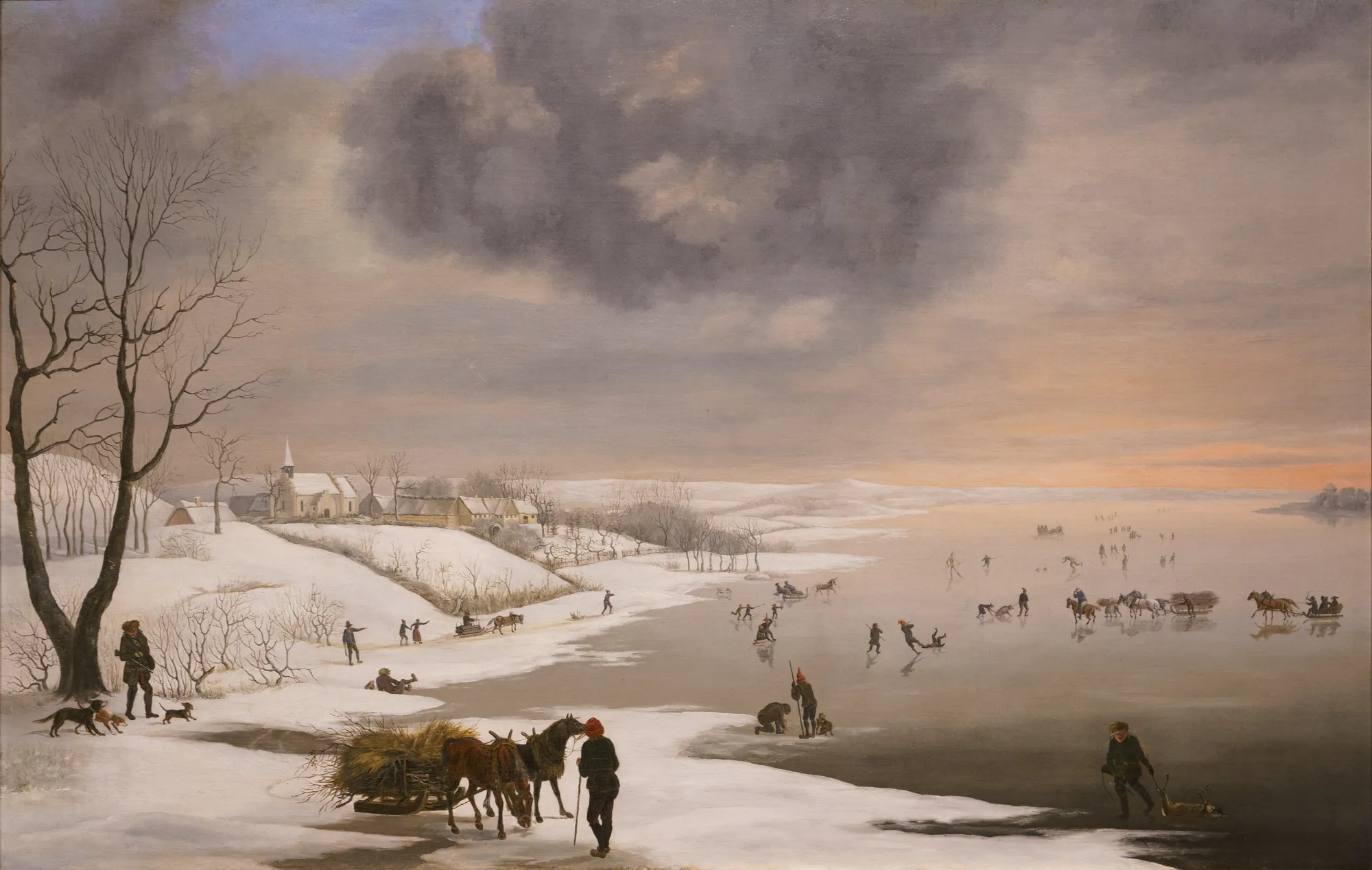 Winter Landscape with Brabrand Church