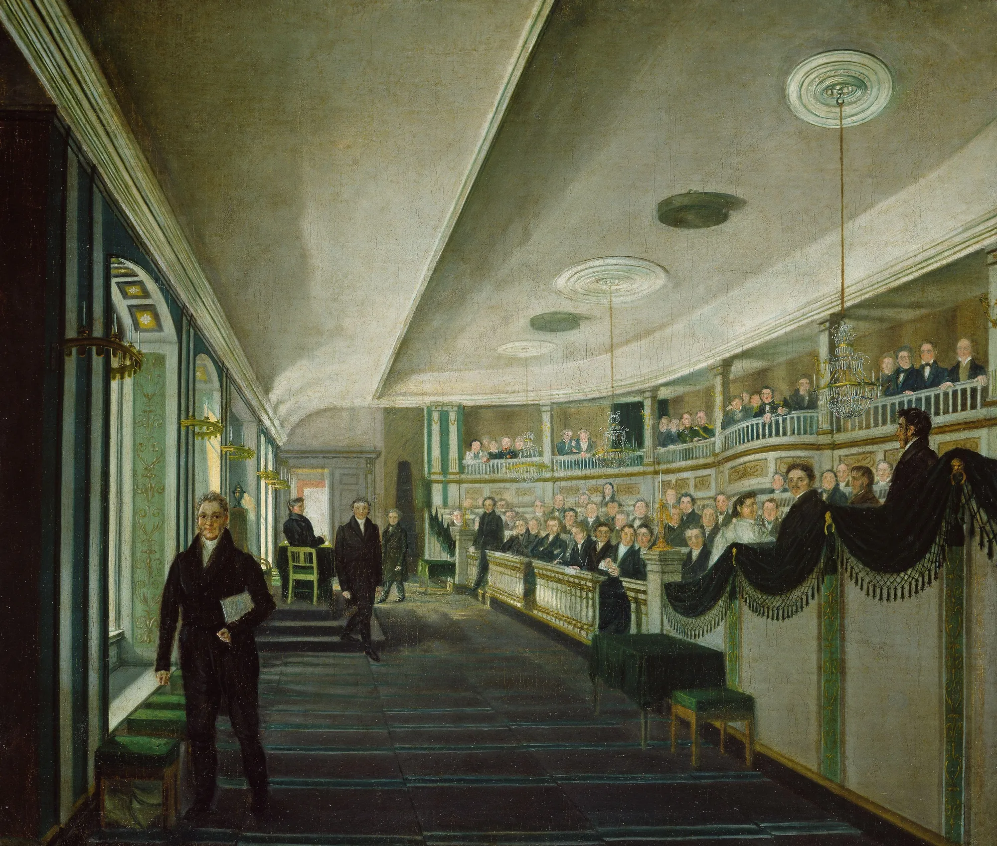 Meeting in the Old Storting Hall