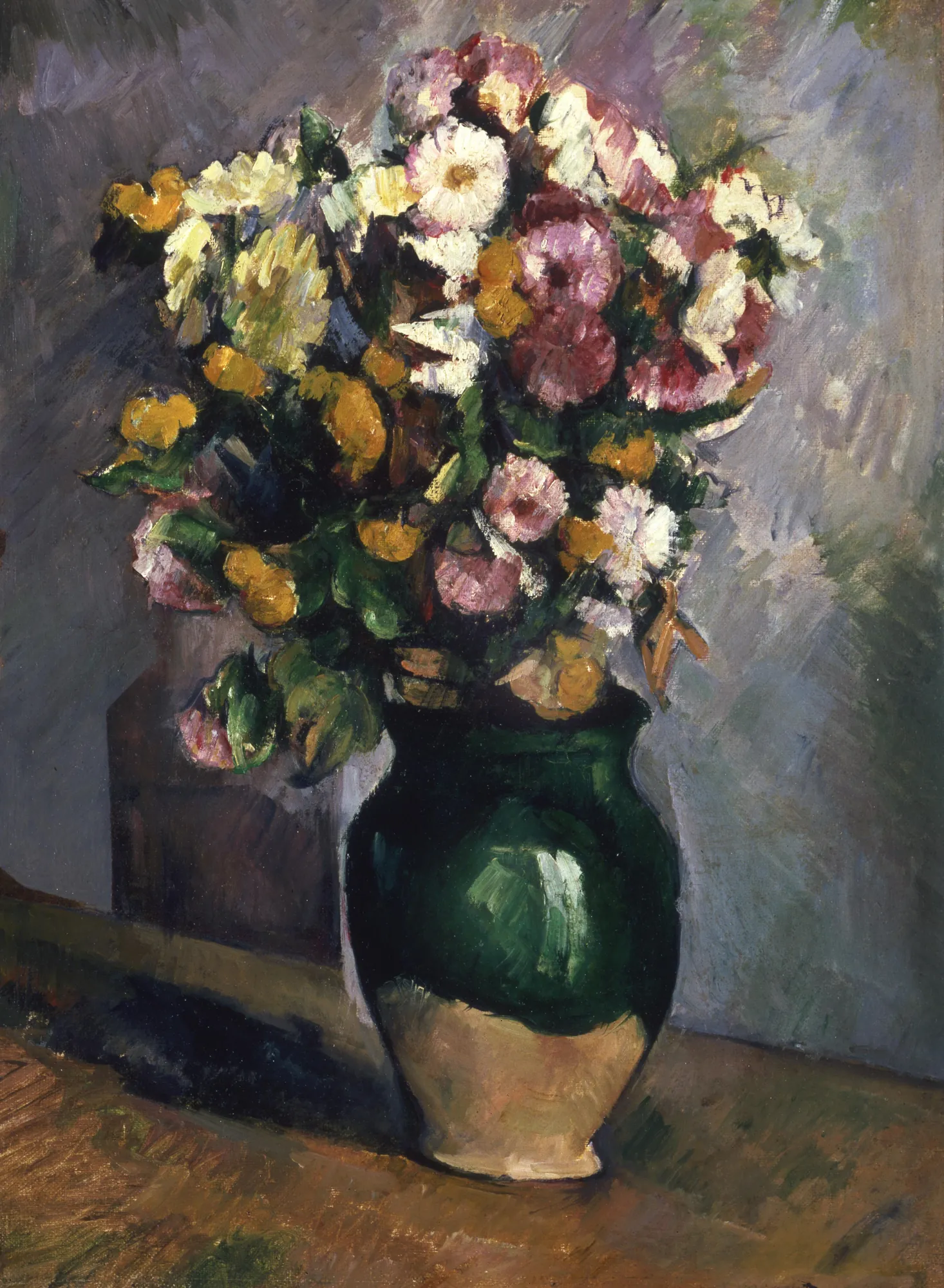 Still Life with Flowers in an Olive Jar