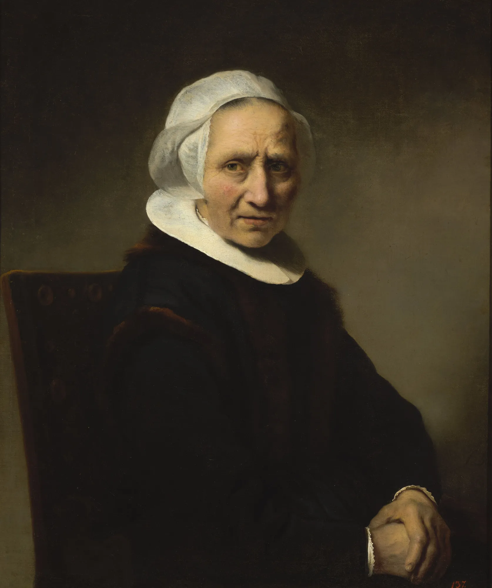 Portrait of an Old Woman in a White Cap