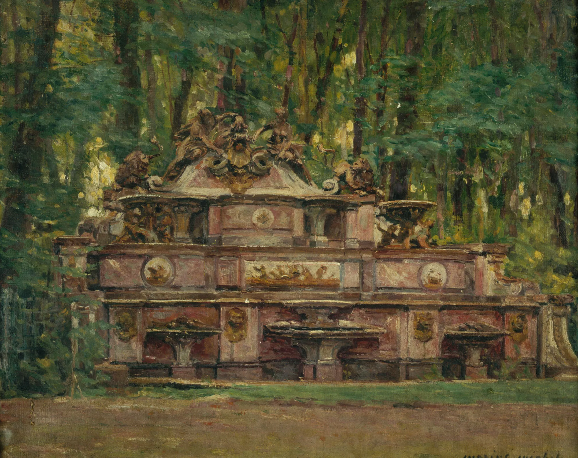 Le Buffet d'eau dans les jardins du Grand Trianon