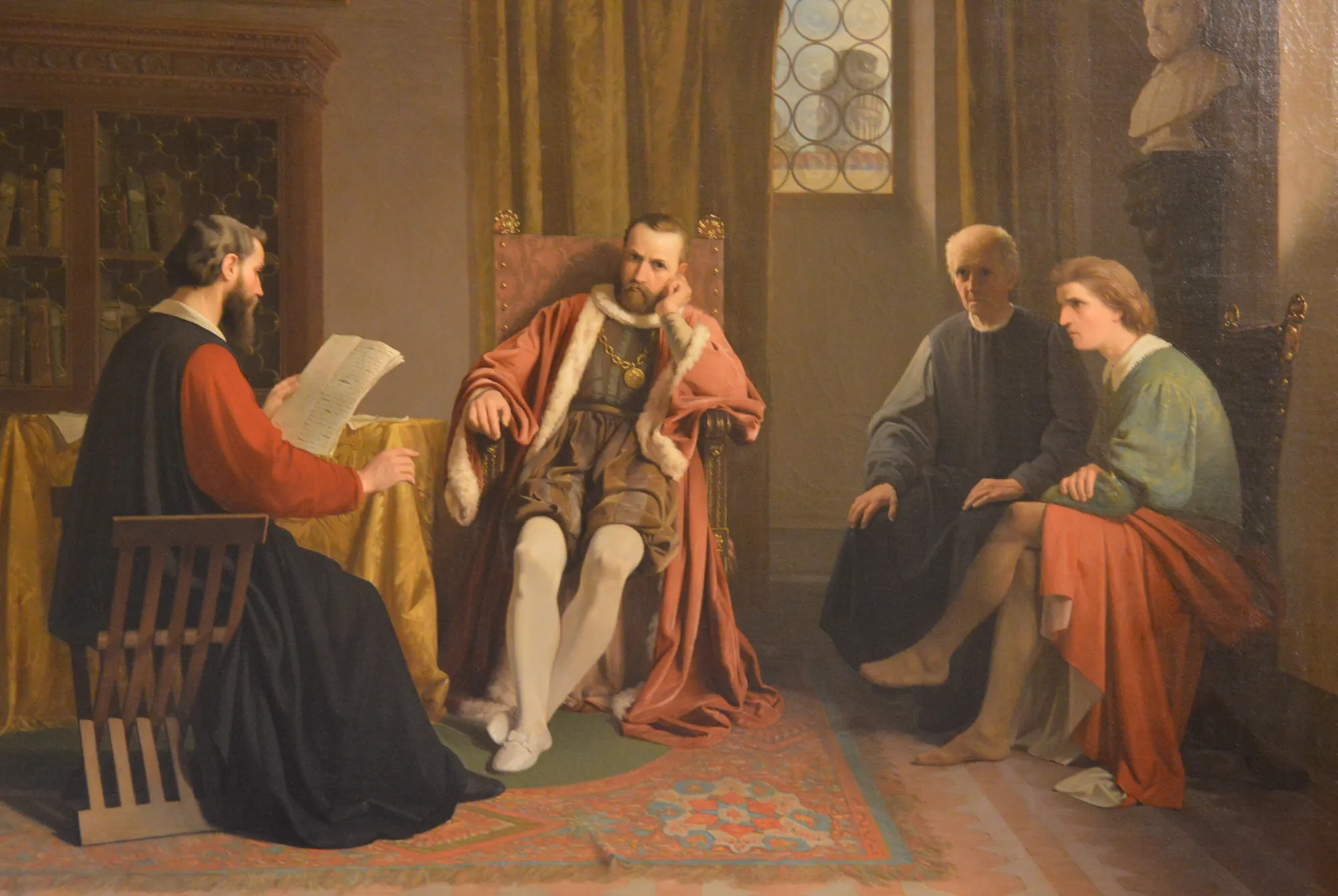 Benedetto Varchi Reading to Cosimo I de' Medici