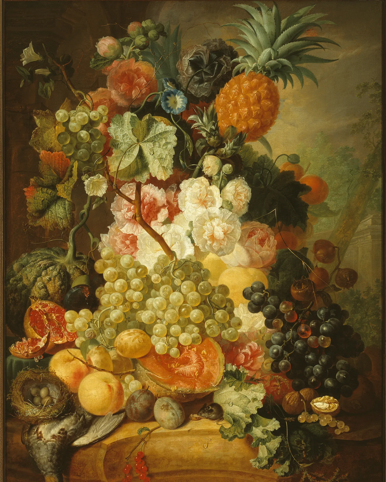 Still Life with Flowers and Fruit