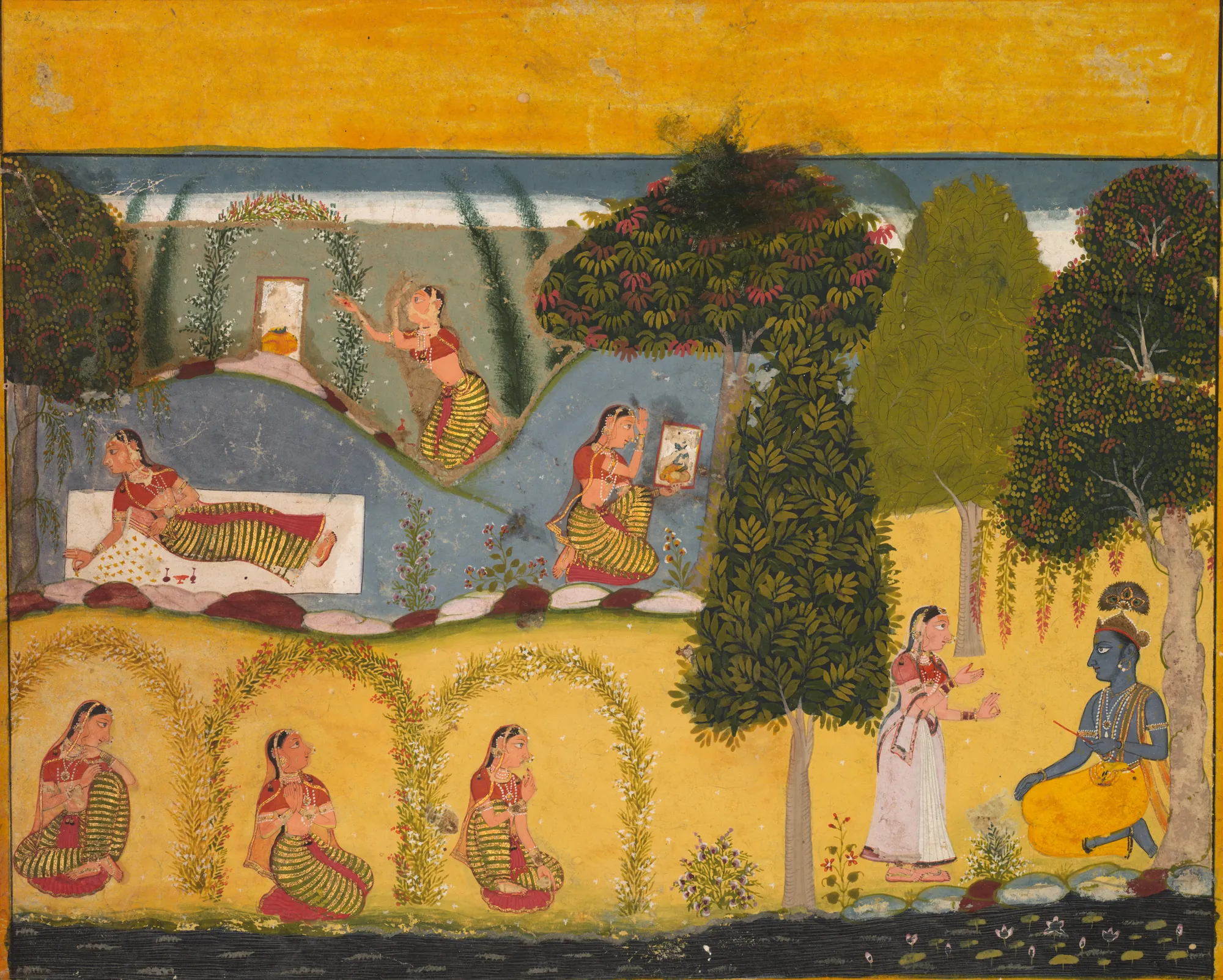 Radha Awaiting Reconciliation with Krishna