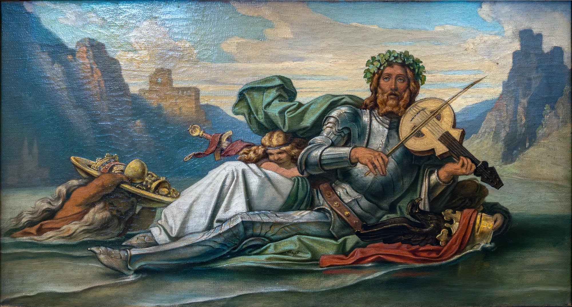 Father Rhine Playing the Fiddle of Volker