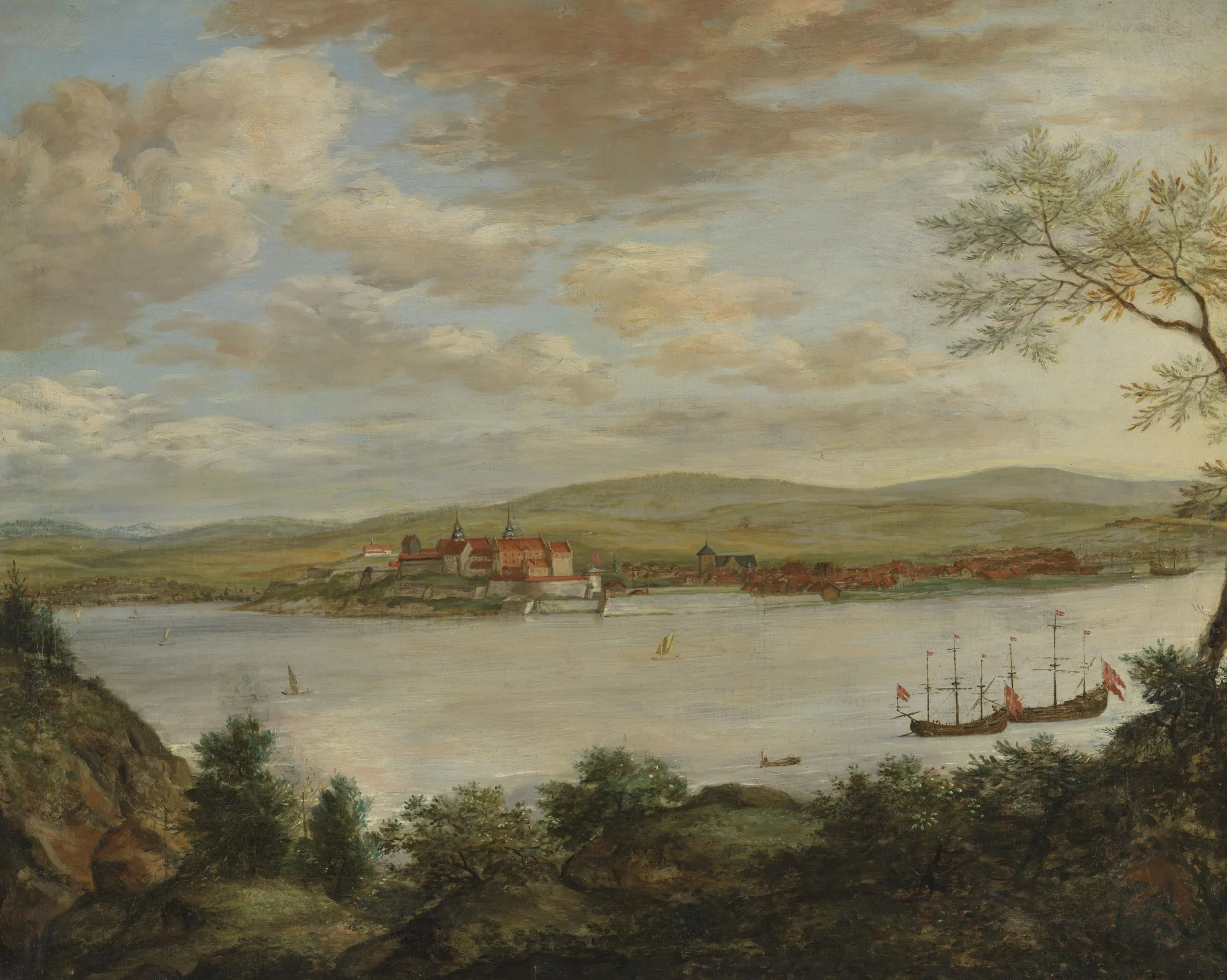 Panoramic View of Akershus Fortress from Hovedøya