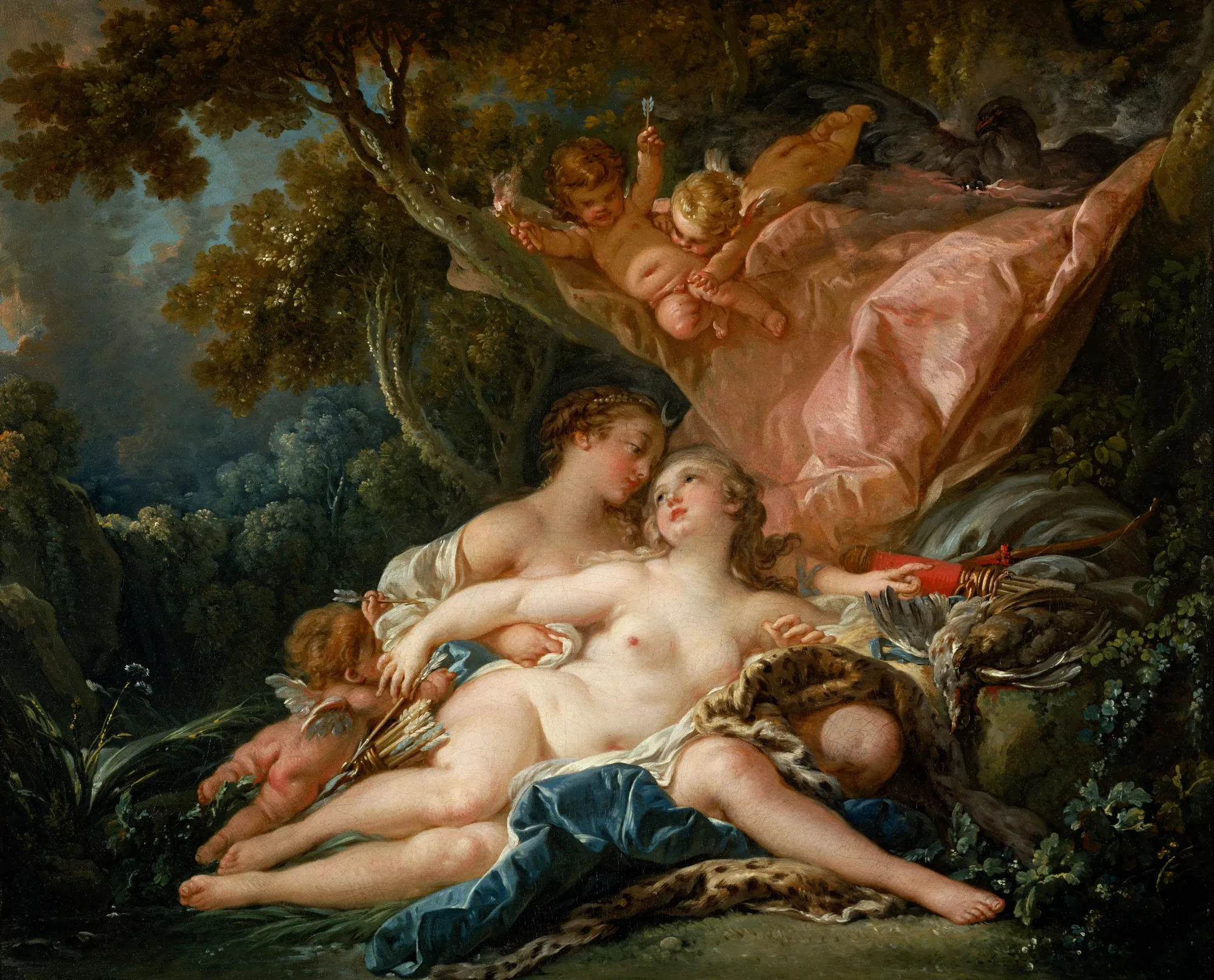 Jupiter in the Guise of Diana, and the Nymph Callisto