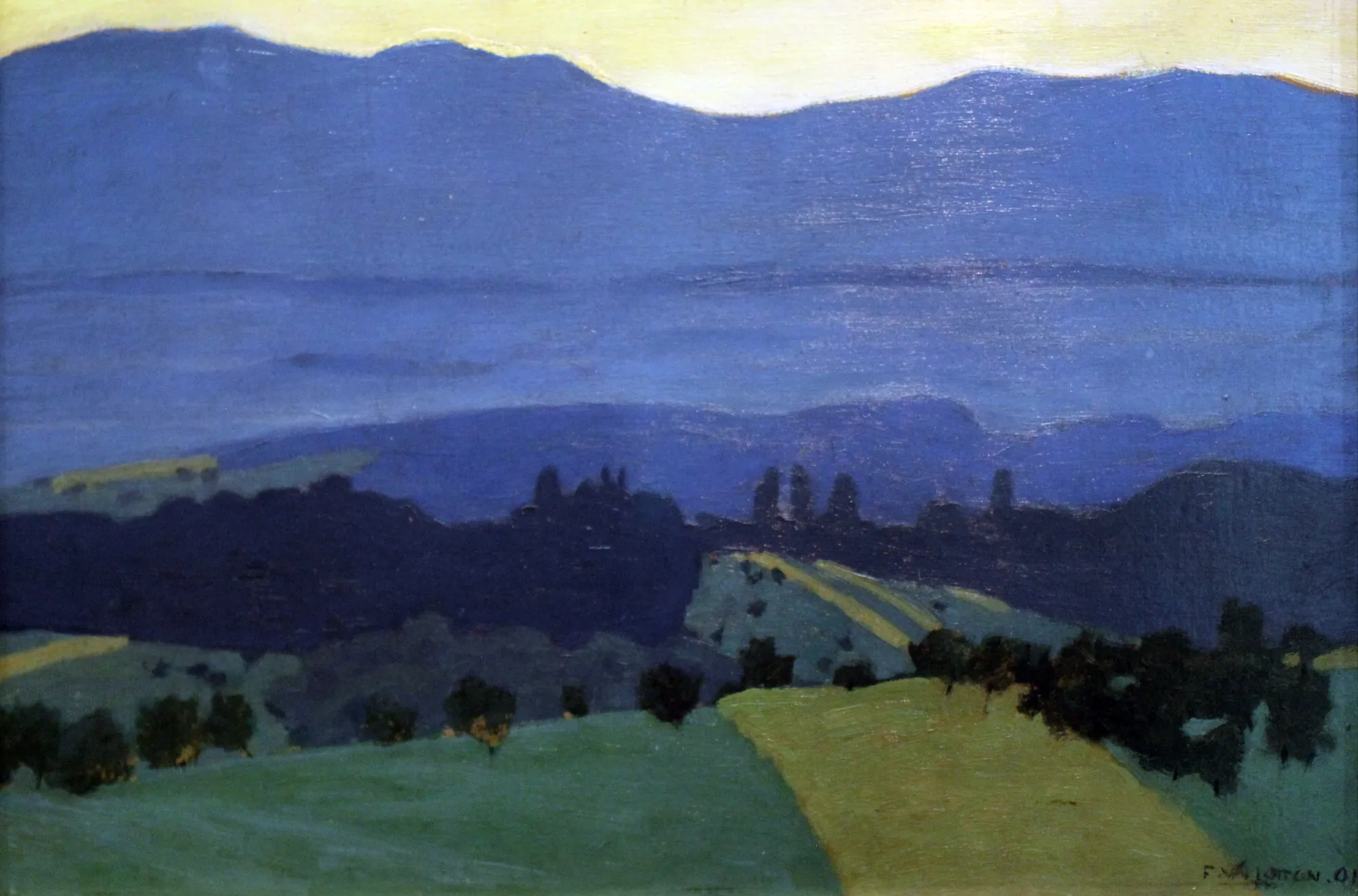 Landscape in the Jura Mountains near Romanel